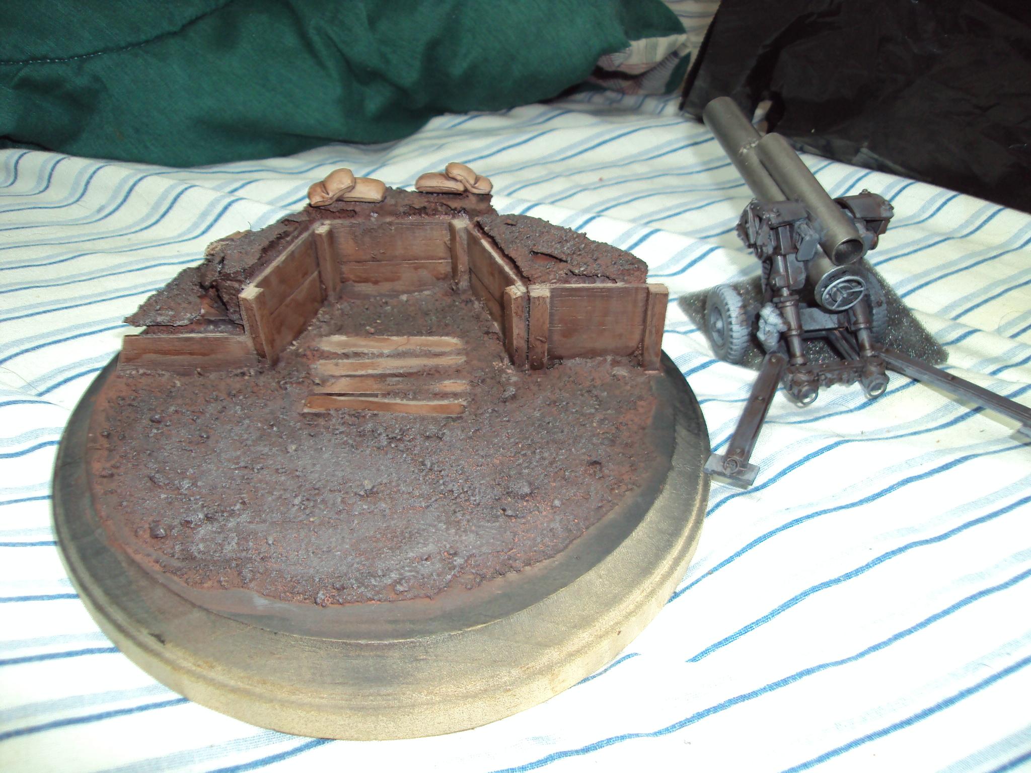 This project was commission for someone i knew, but do to funds i had to put it on hold, it should turn out to be fantastic, Scratchbuilt mobile artillery gun for DKOK