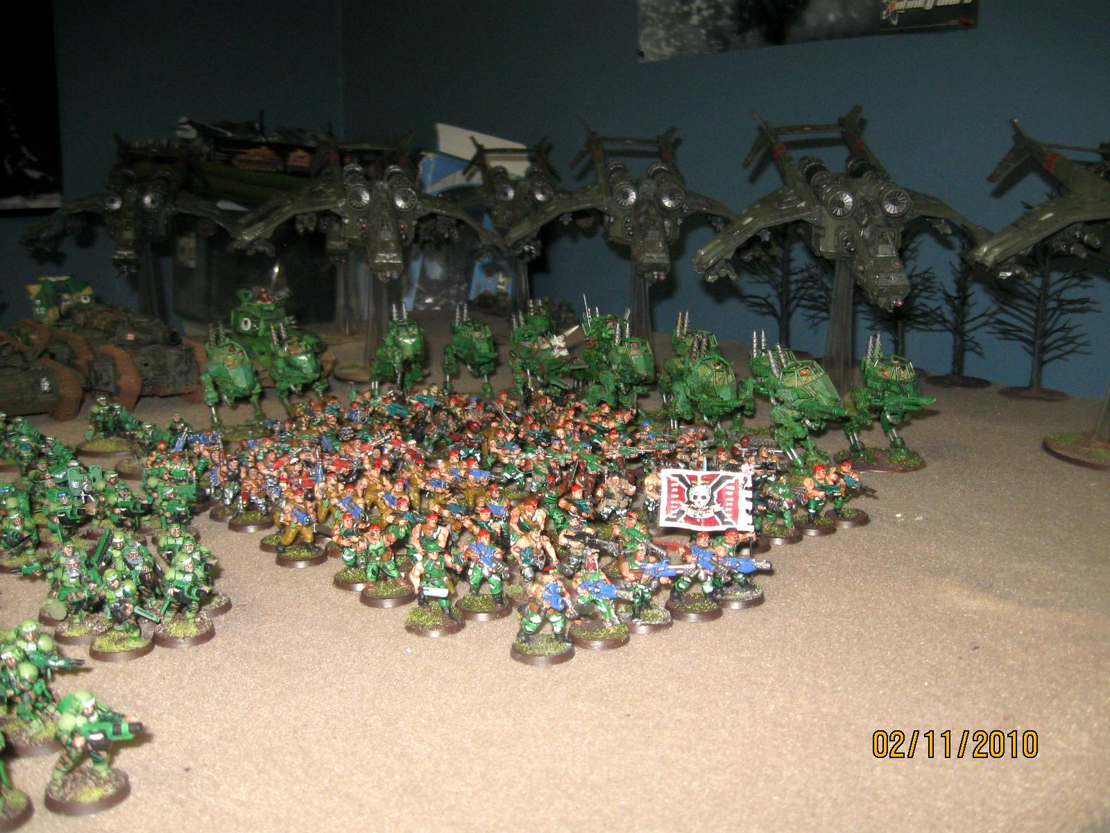 Army, Catachan, Imperial Guard, Sentinel, Valkyrie