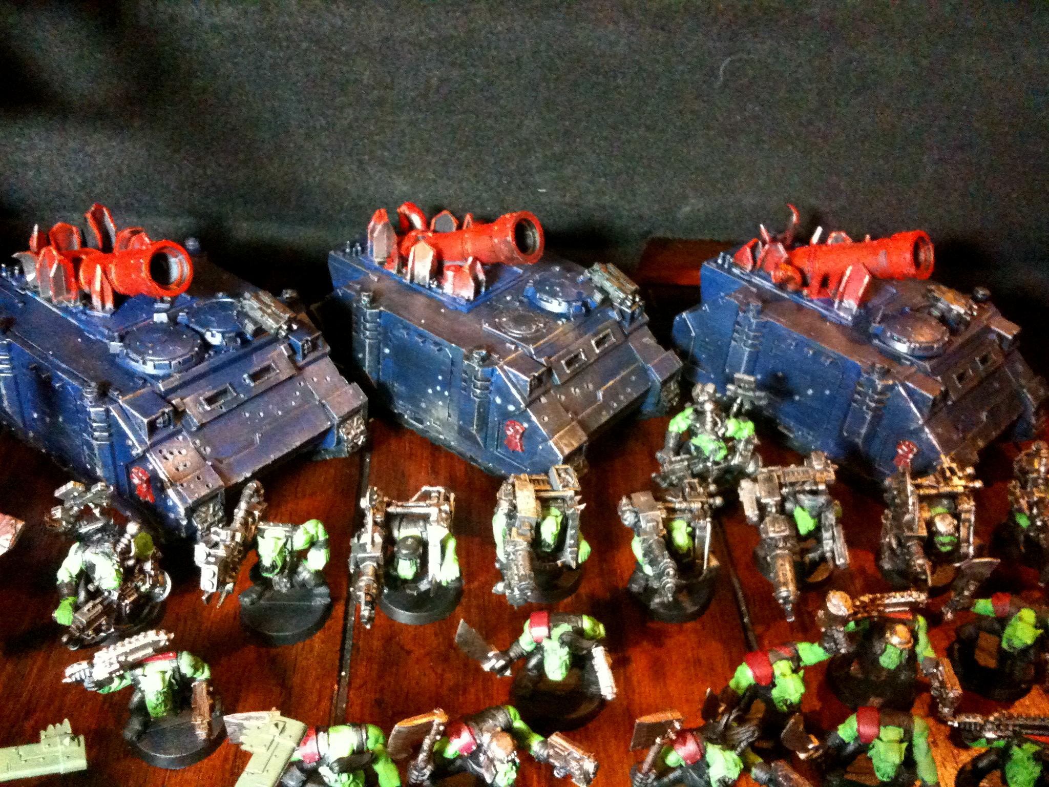 Looted Rhinos, Orks, Looted Wagons