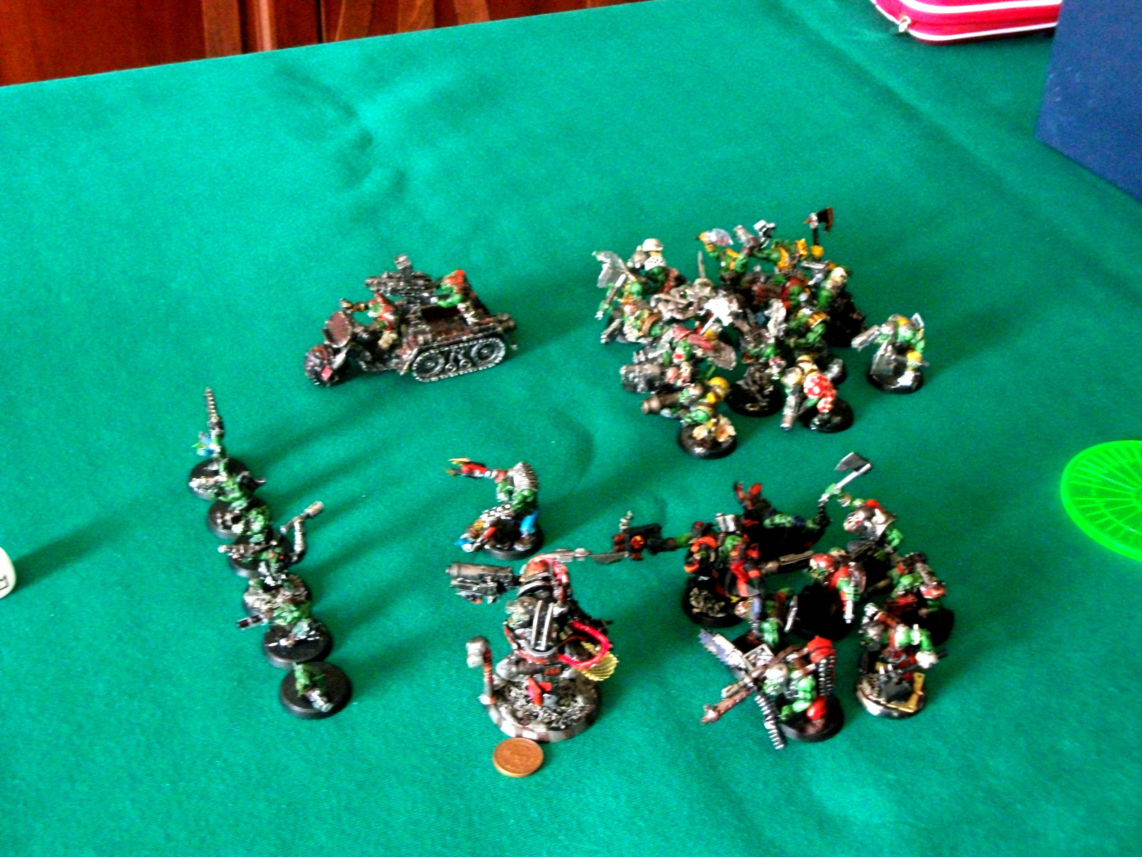 No Terrain, battle report..orks vs imperial guard