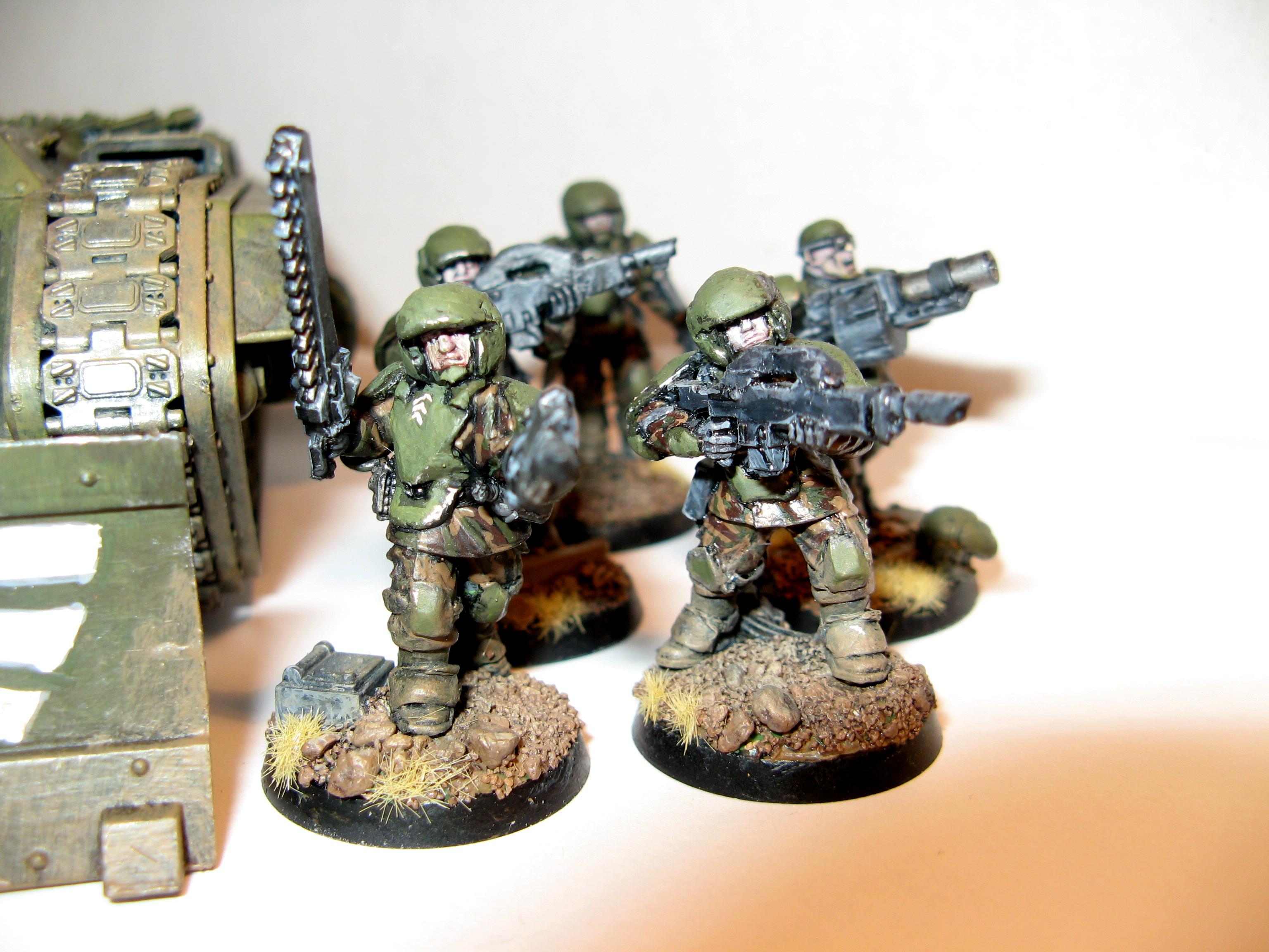Imperial Guard, WIP Infantry Group Shot