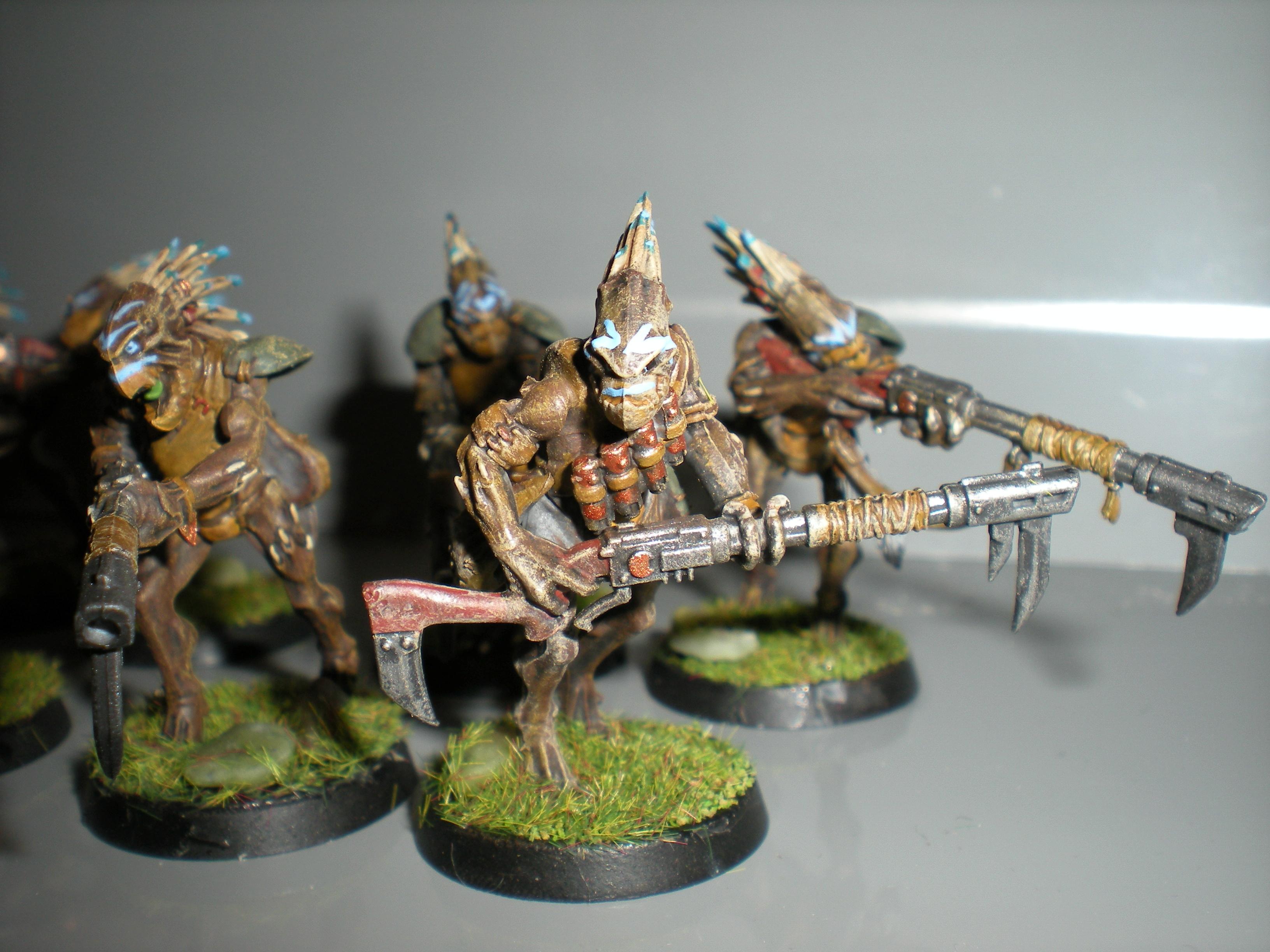 Battlesuit, Conversion, Games Workshop, Kroot, Kroot Warriors, Painted, Tau, Tau Conversions, Warhammer 40,000
