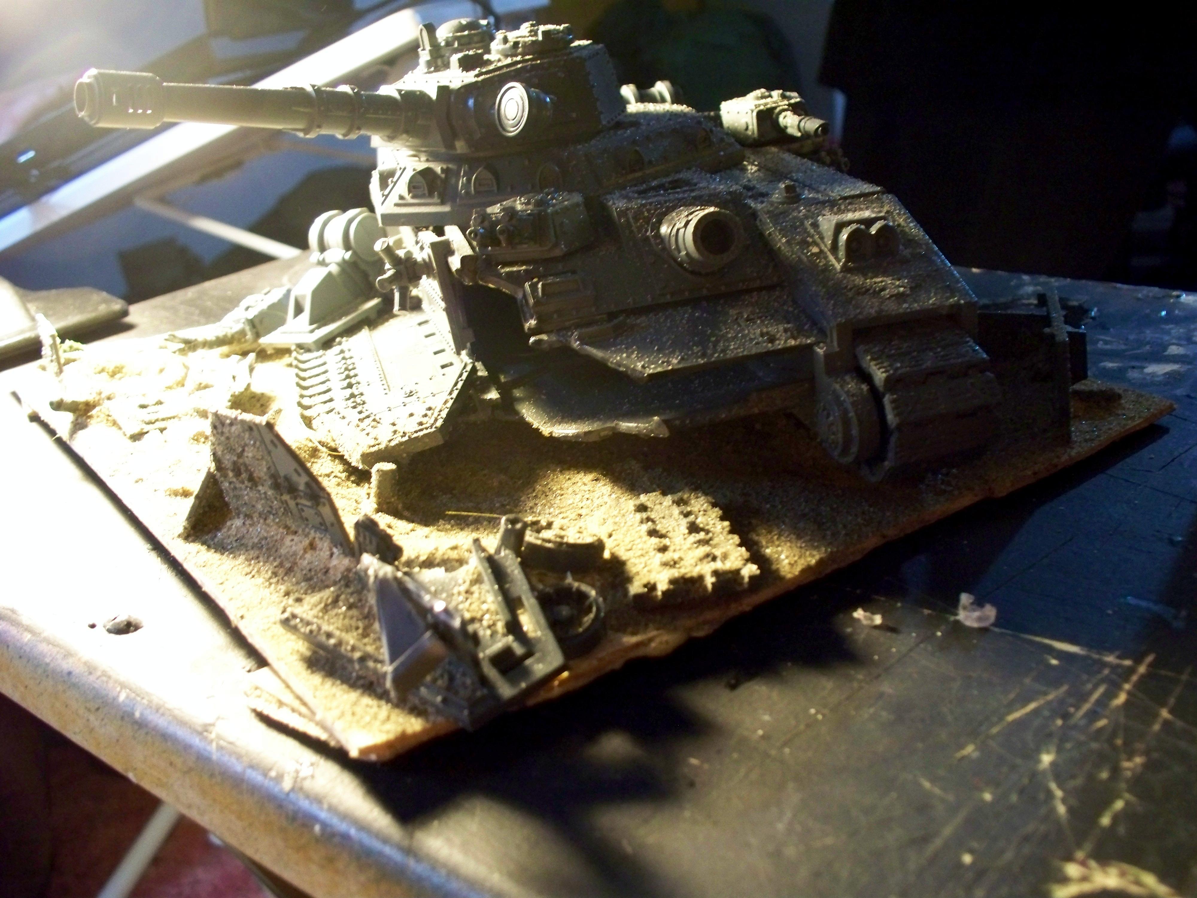 Abandoned, Baneblade, Disabled Vehicle, Imperial Guard, Table Top Stuff, Terrain, Warhammer 40,000