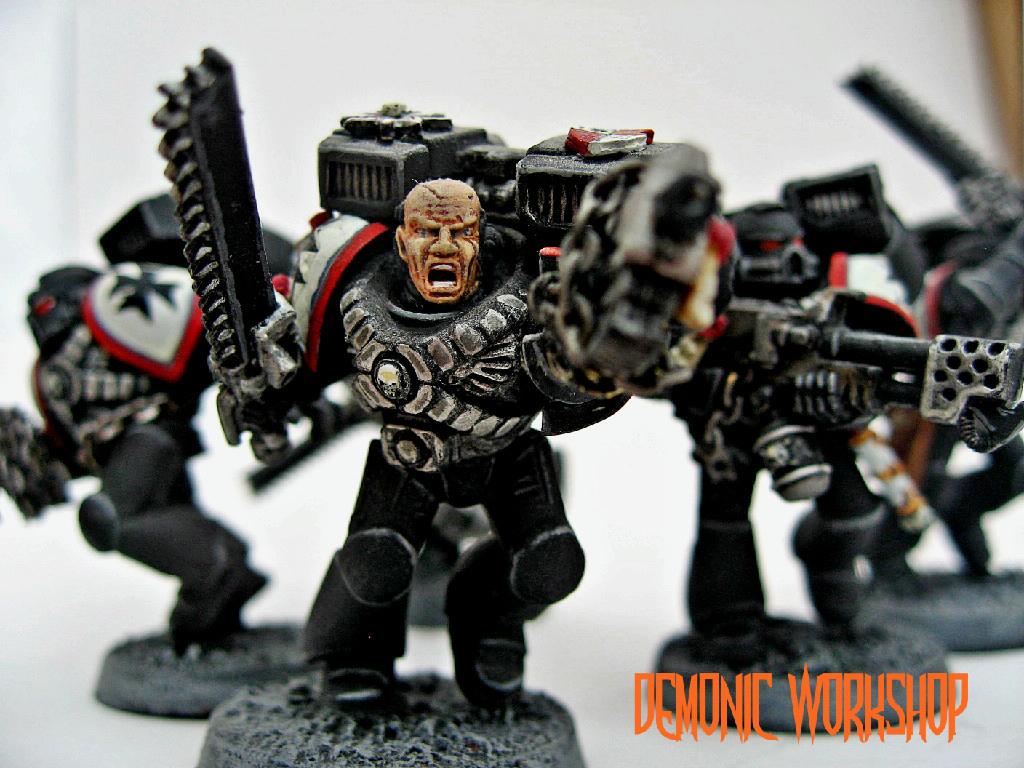 Army, Artwork, Black Templars, Demonic Workshop, Space Marines, Warhammer 40,000