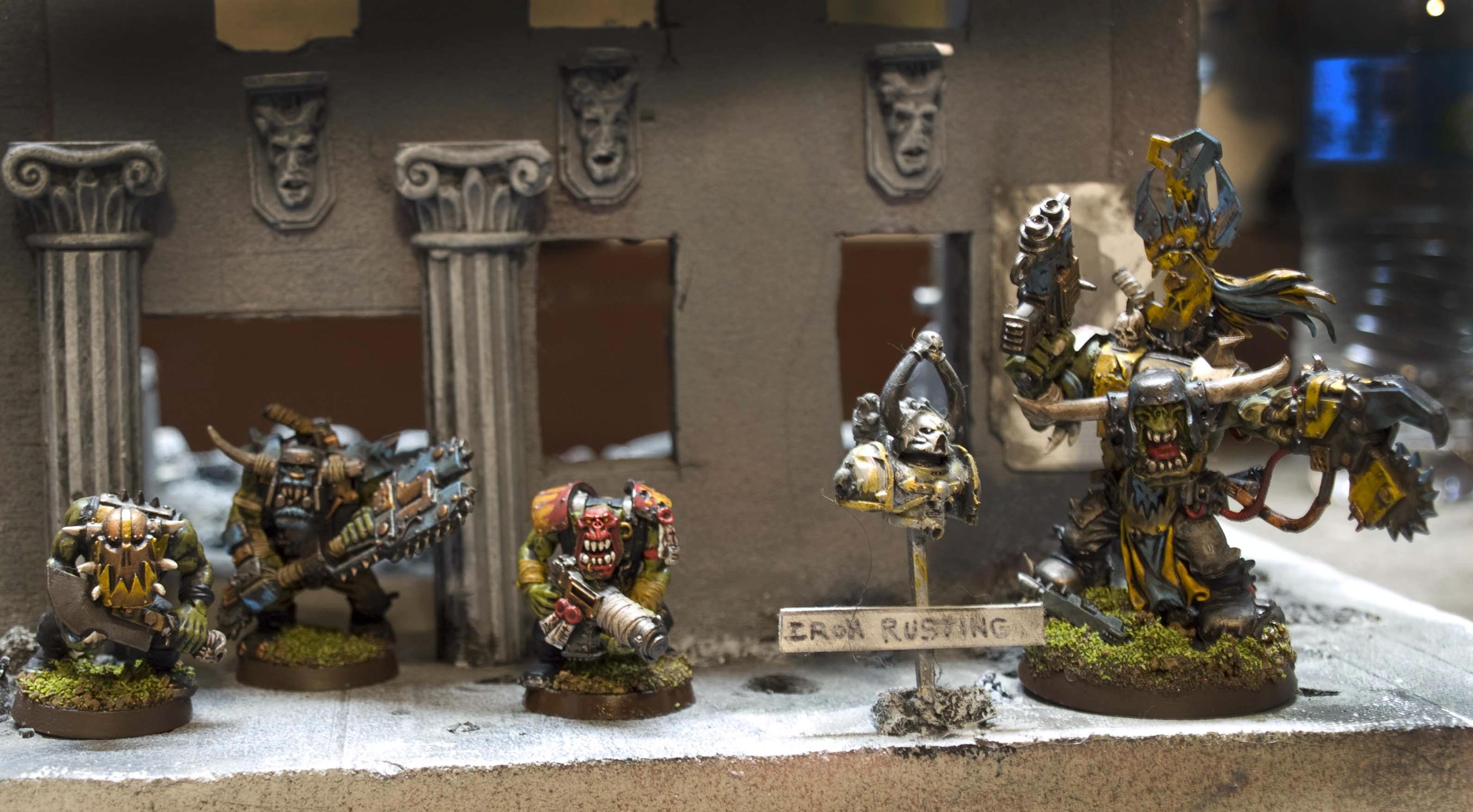 Orks, Warboss, some boyz