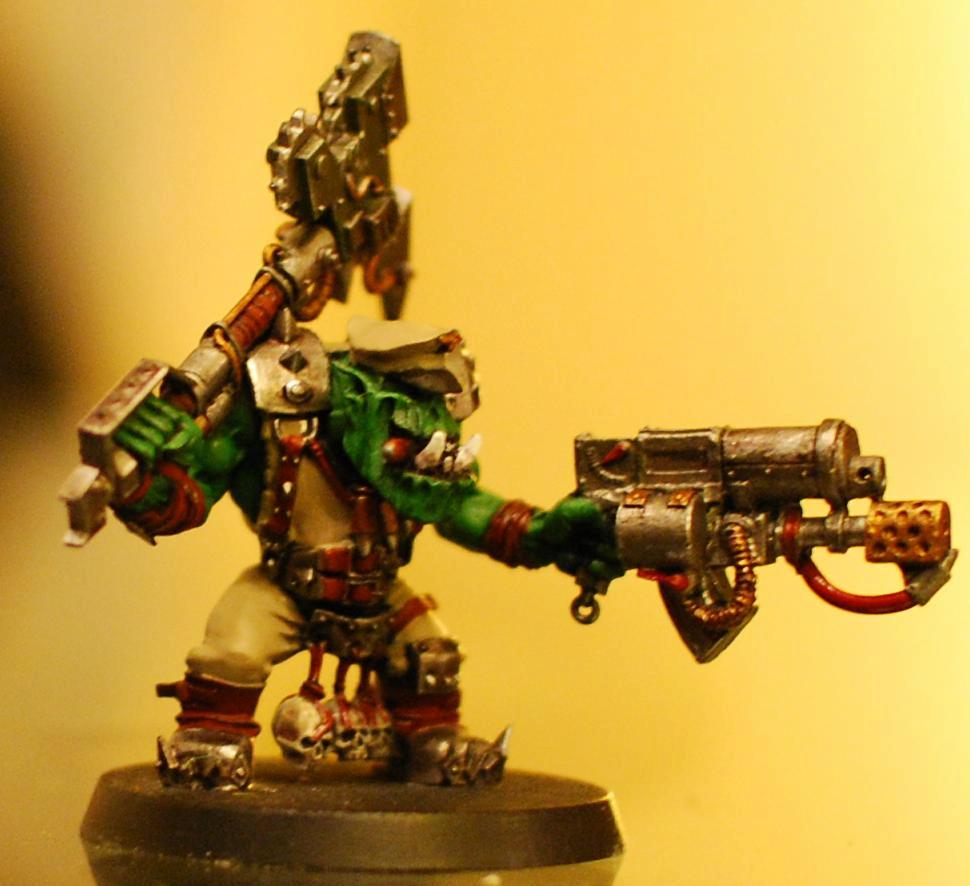 Nob, Orks, Ork Occifer with Skorcha