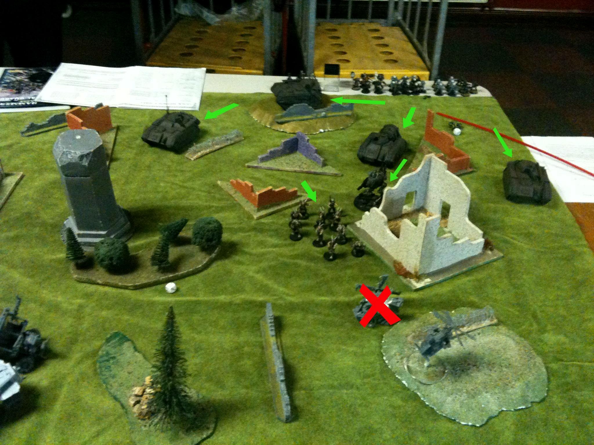 Battle Report, Da Dark Angelz, Imperial Guard, Orks, The Junos Moles