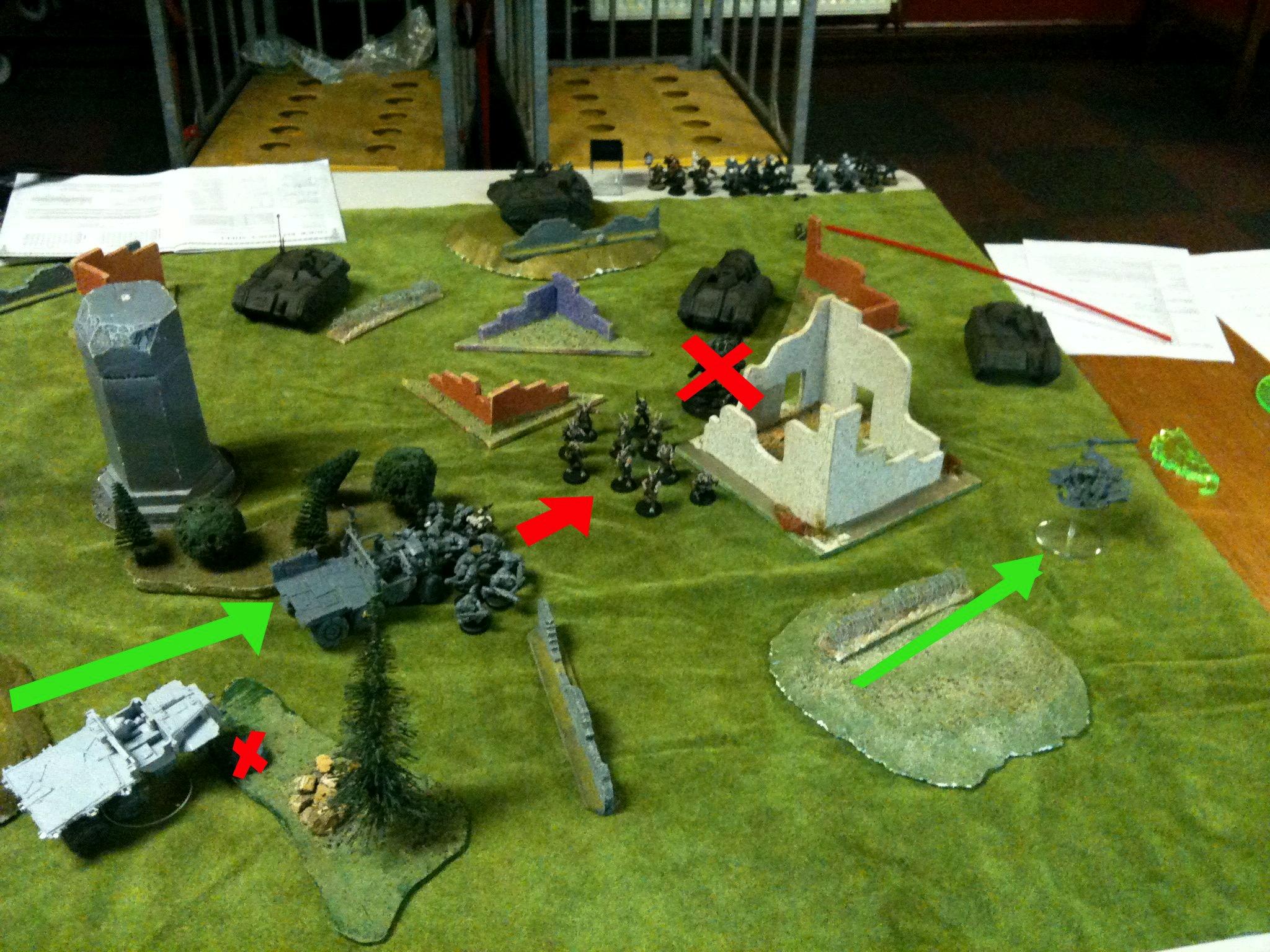 Battle Report, Da Dark Angelz, Imperial Guard, Orks, The Junos Moles