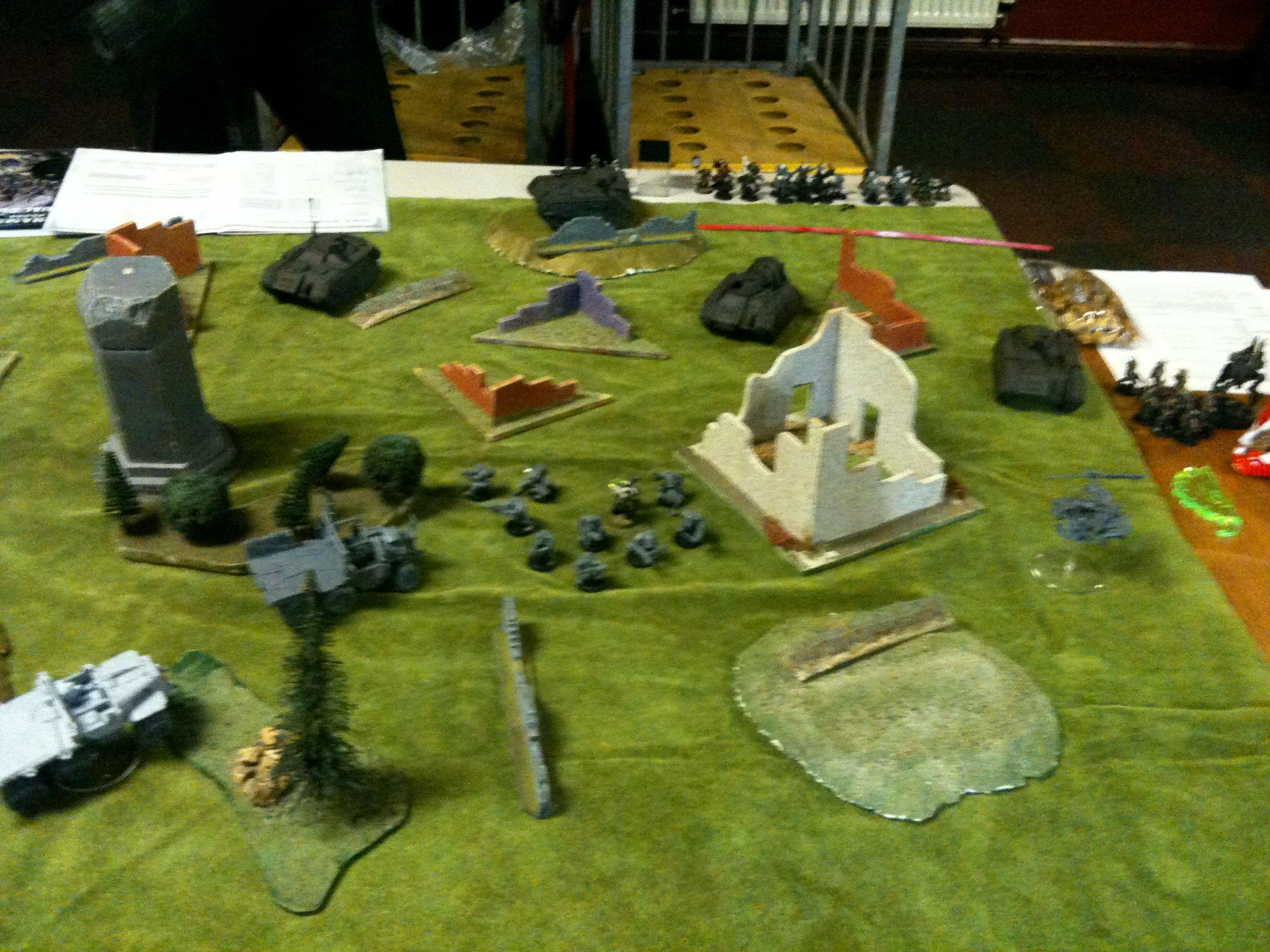 Battle Report, Da Dark Angelz, Imperial Guard, Orks, The Junos Moles