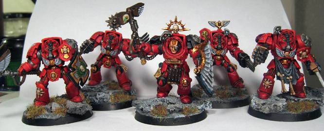 Blood Angels, Blood Angels Terminators, Space Marines, Terminator Armor, Warhammer 40,000