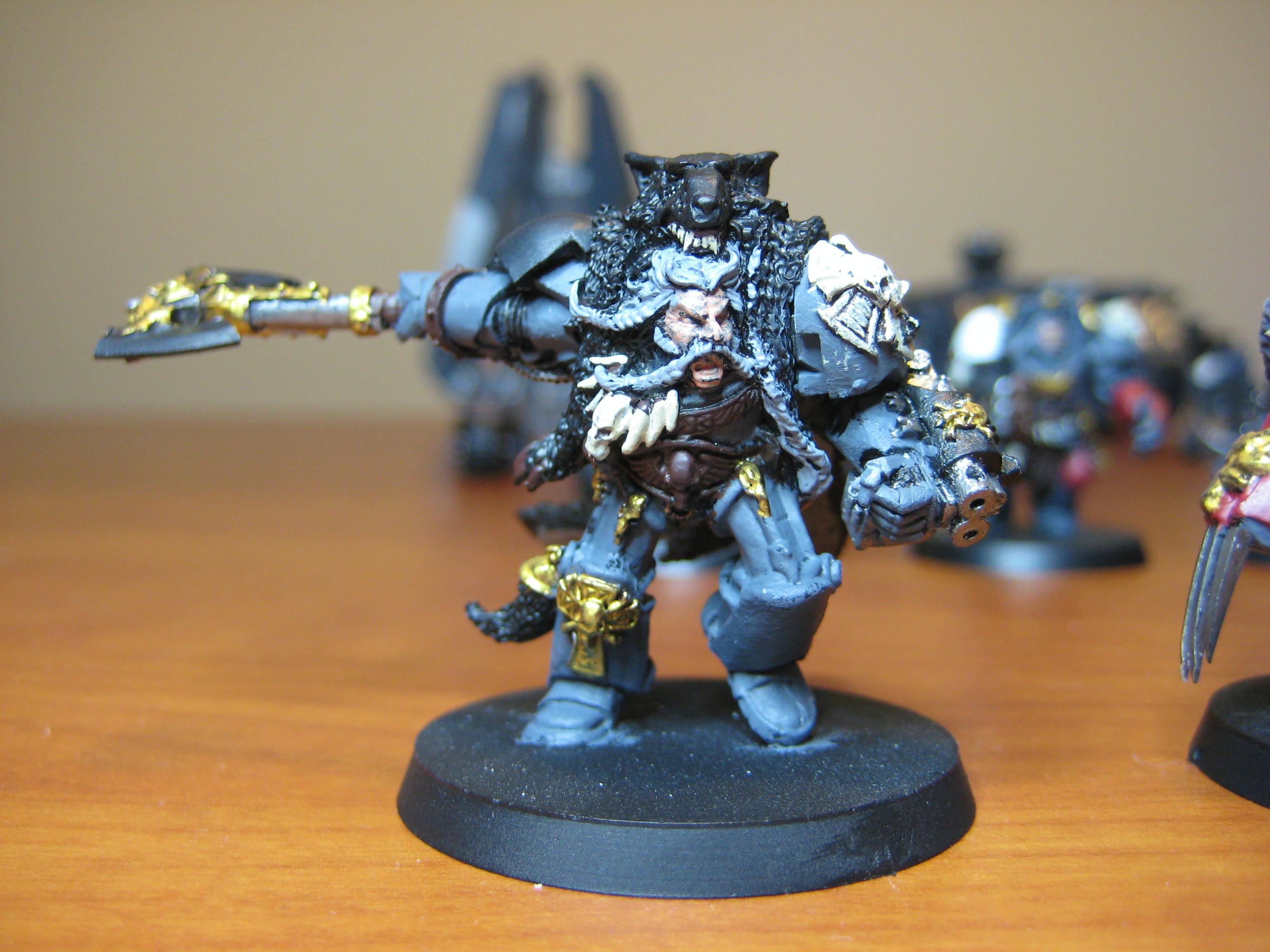 Chapter Master, Logan Grimnar, Space Marines, Space Wolves, Work In Progress