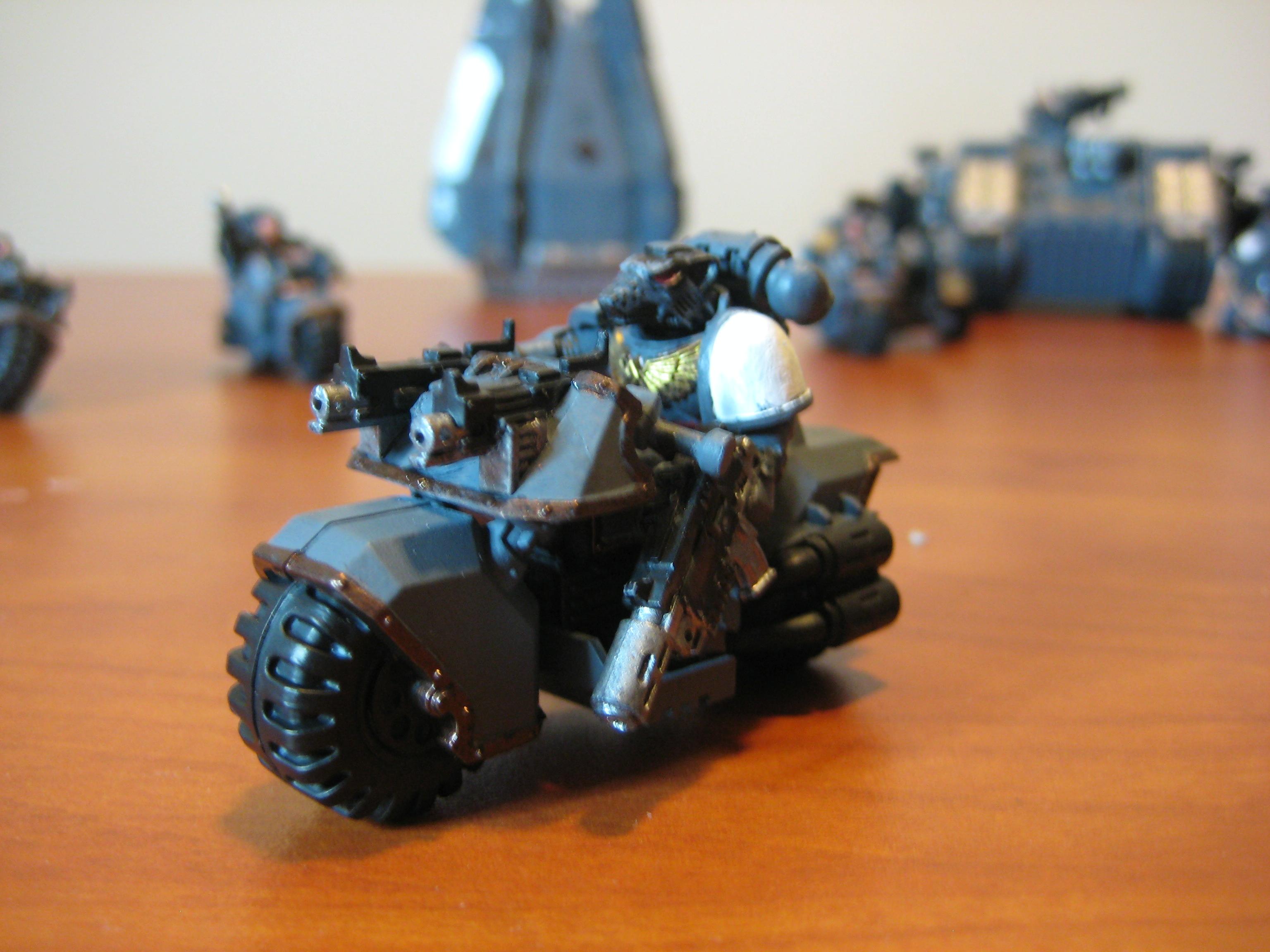 Bike, Combi-melta, Space Marines, Space Wolves, Wolf Guard