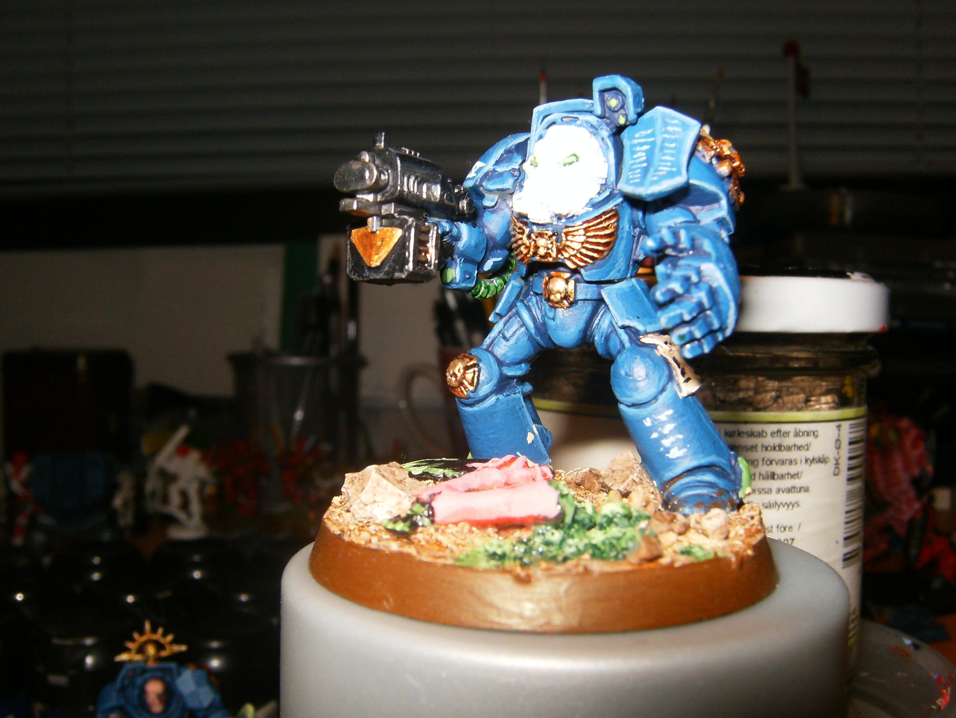 Space Marines, Terminator Armor, Ultramarines, Warhammer 40,000