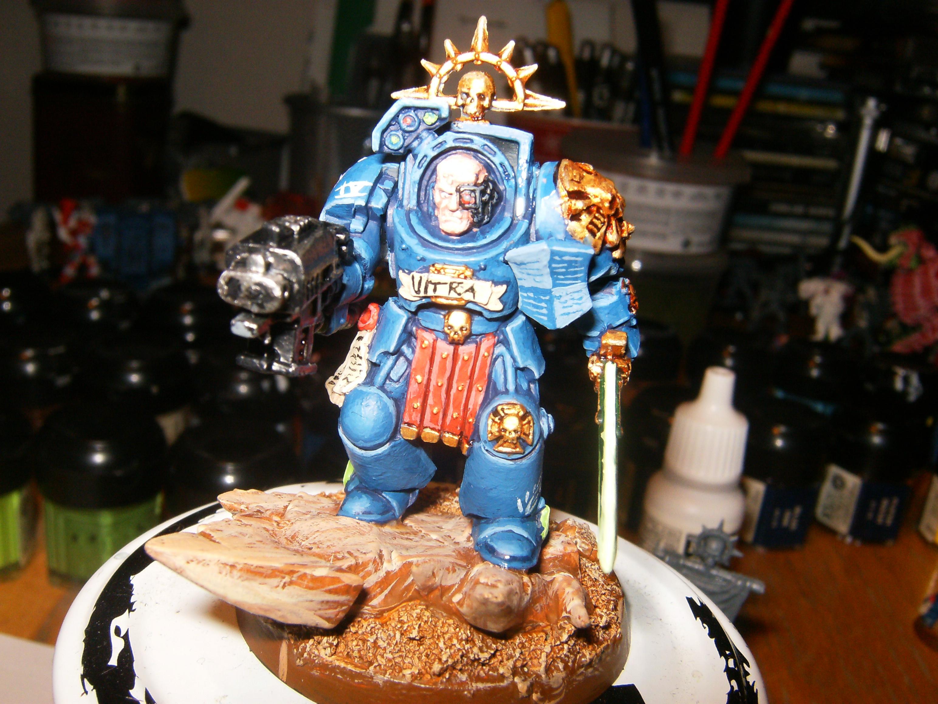 Sergeant, Space Marines, Terminator Armor, Ultramarines