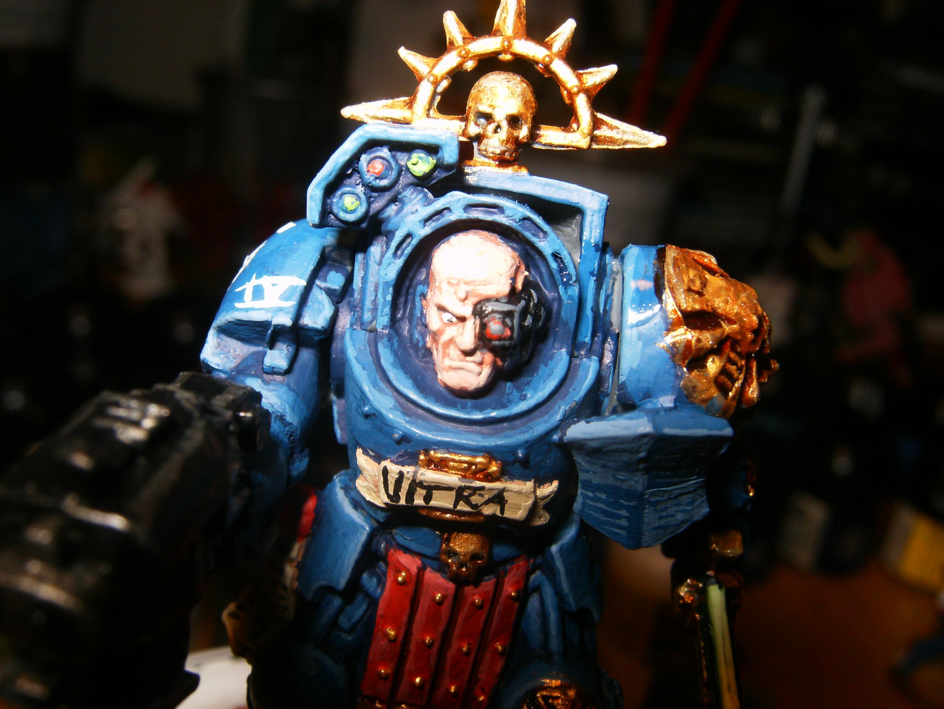 Sergeant, Space Marines, Terminator Armor, Ultramarines