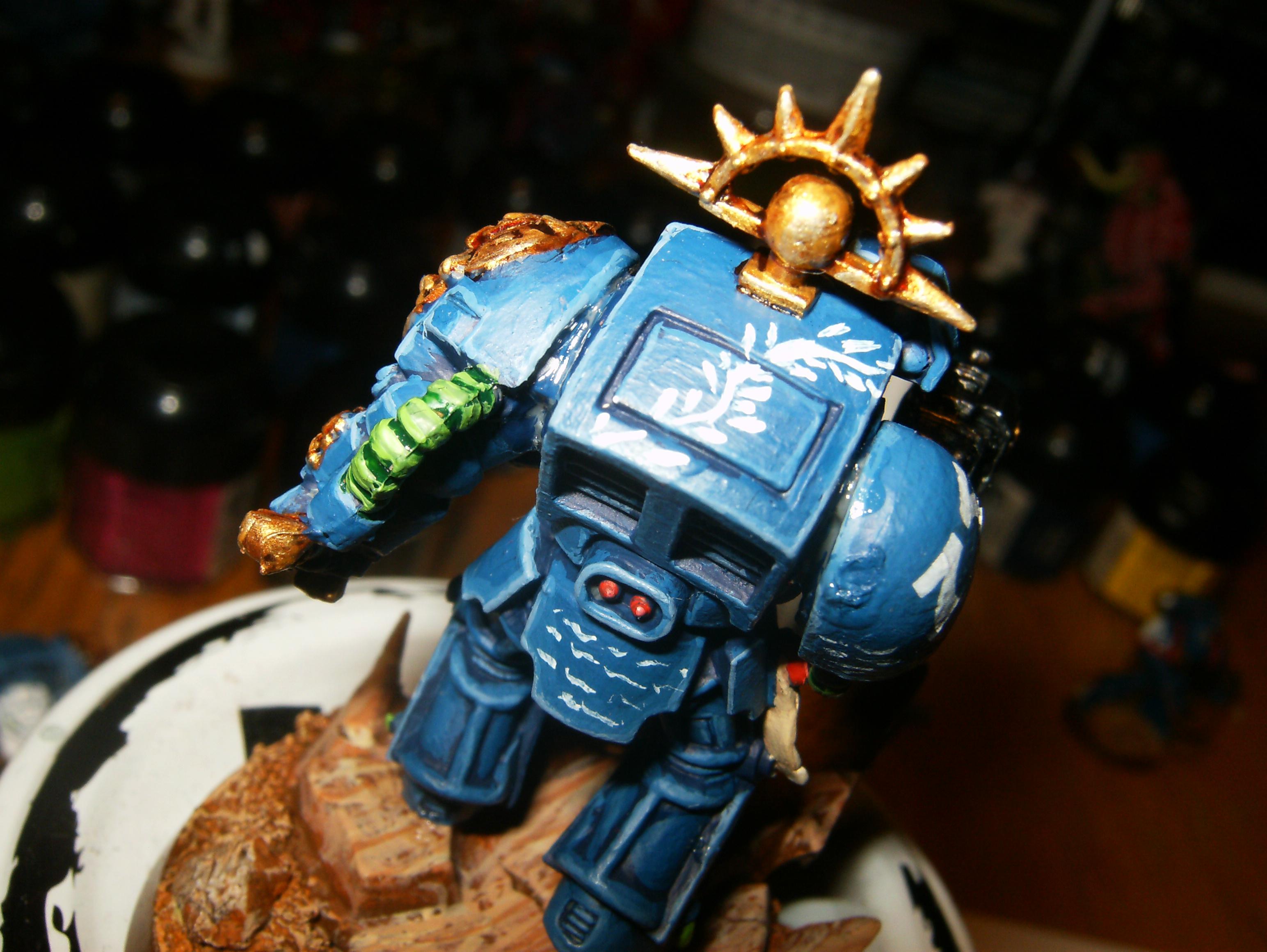 Sergeant, Space Marines, Terminator Armor, Ultramarines