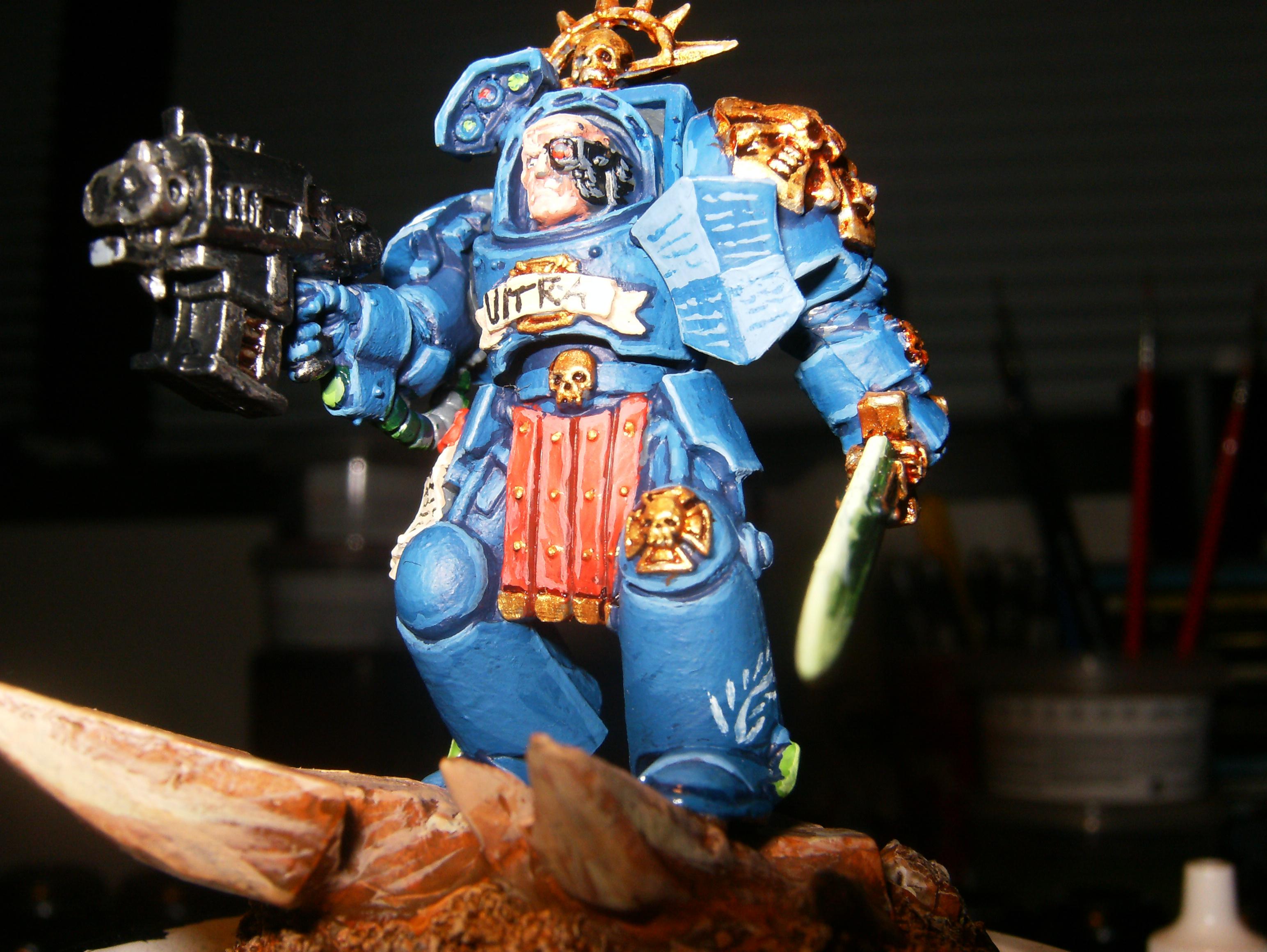 Sergeant, Space Marines, Terminator Armor, Ultramarines