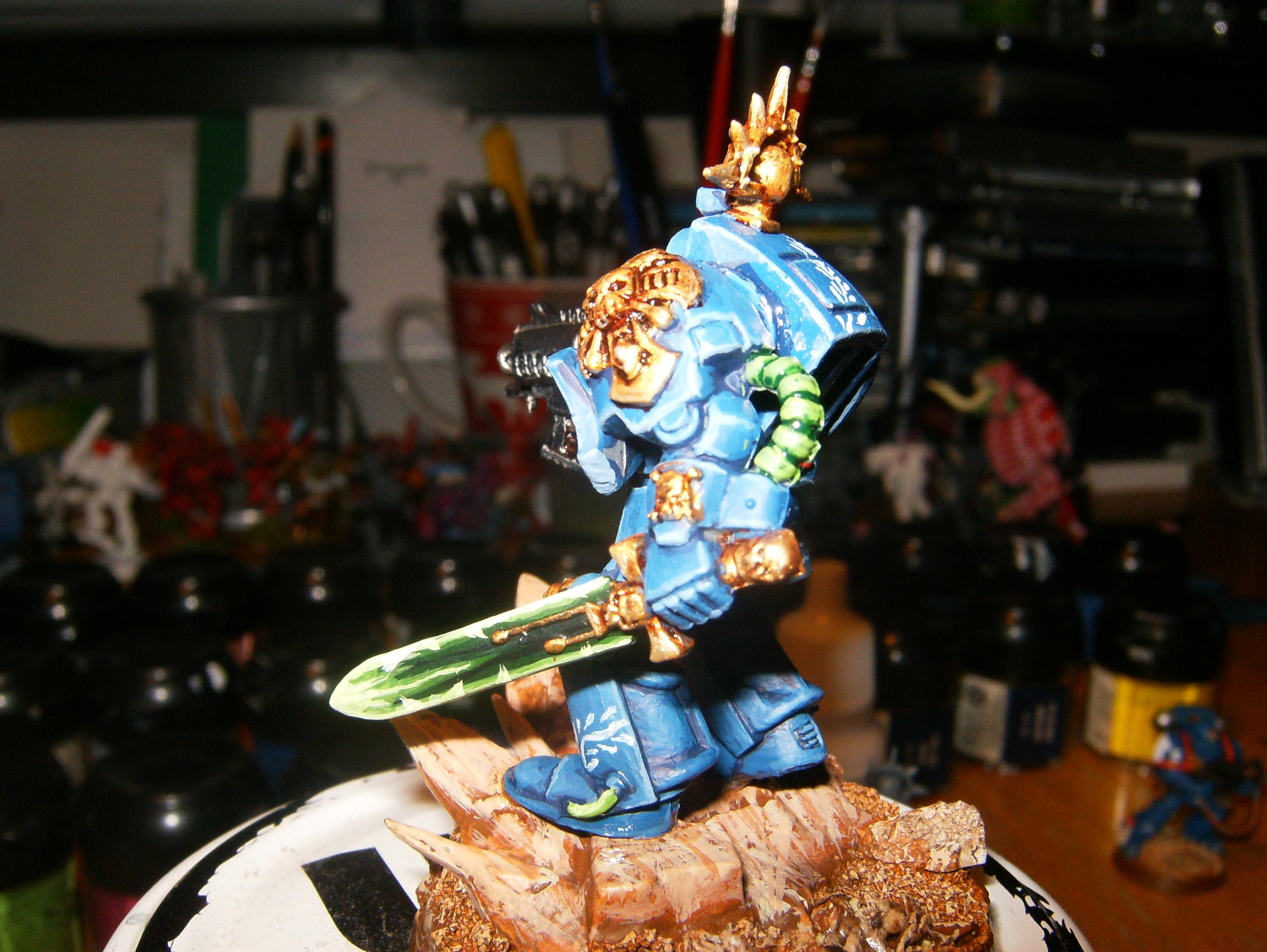 Sergeant, Space Marines, Terminator Armor, Ultramarines