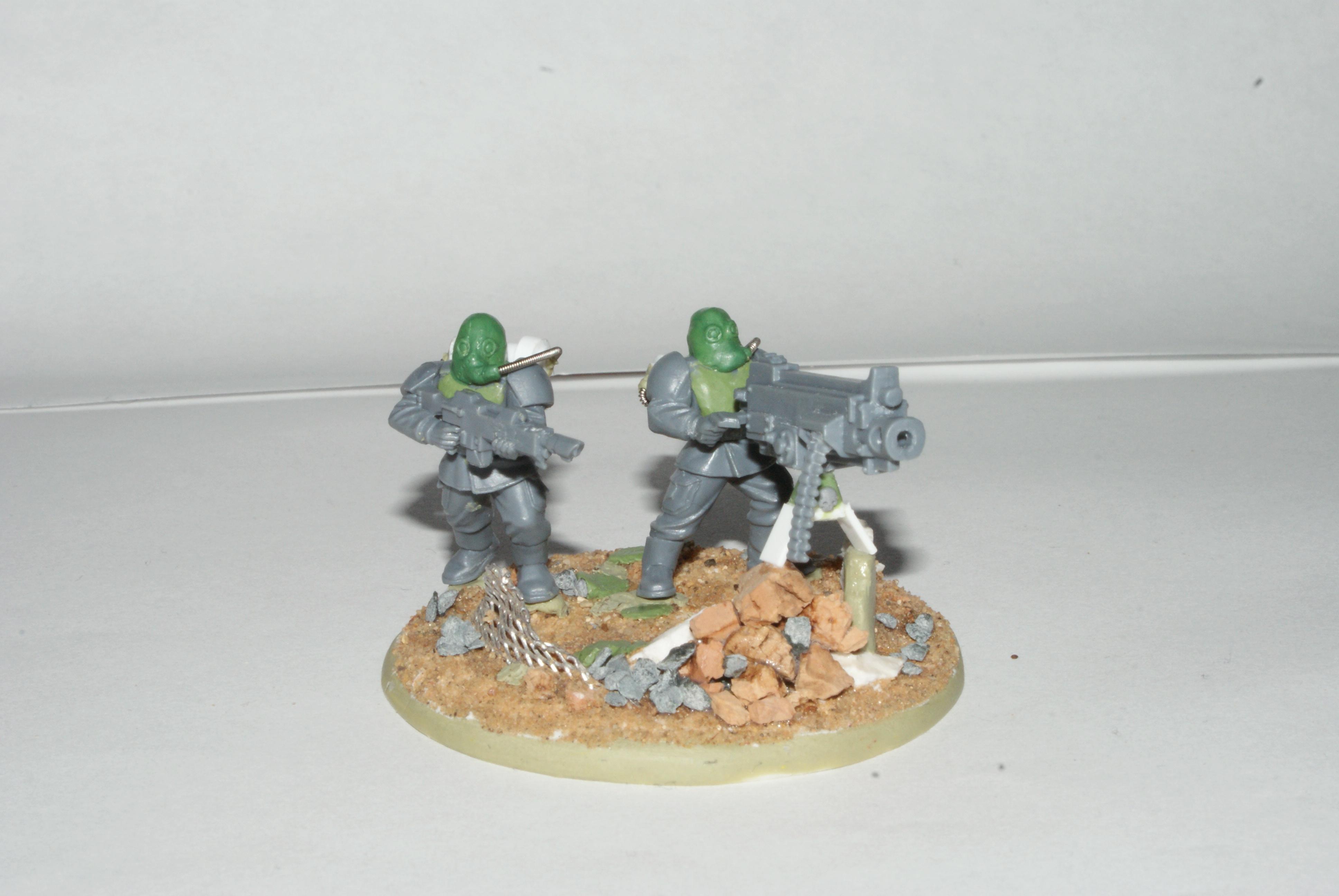 Heavy Weapon Team, Imperial Guard, Warhammer 40,000, Work In Progress