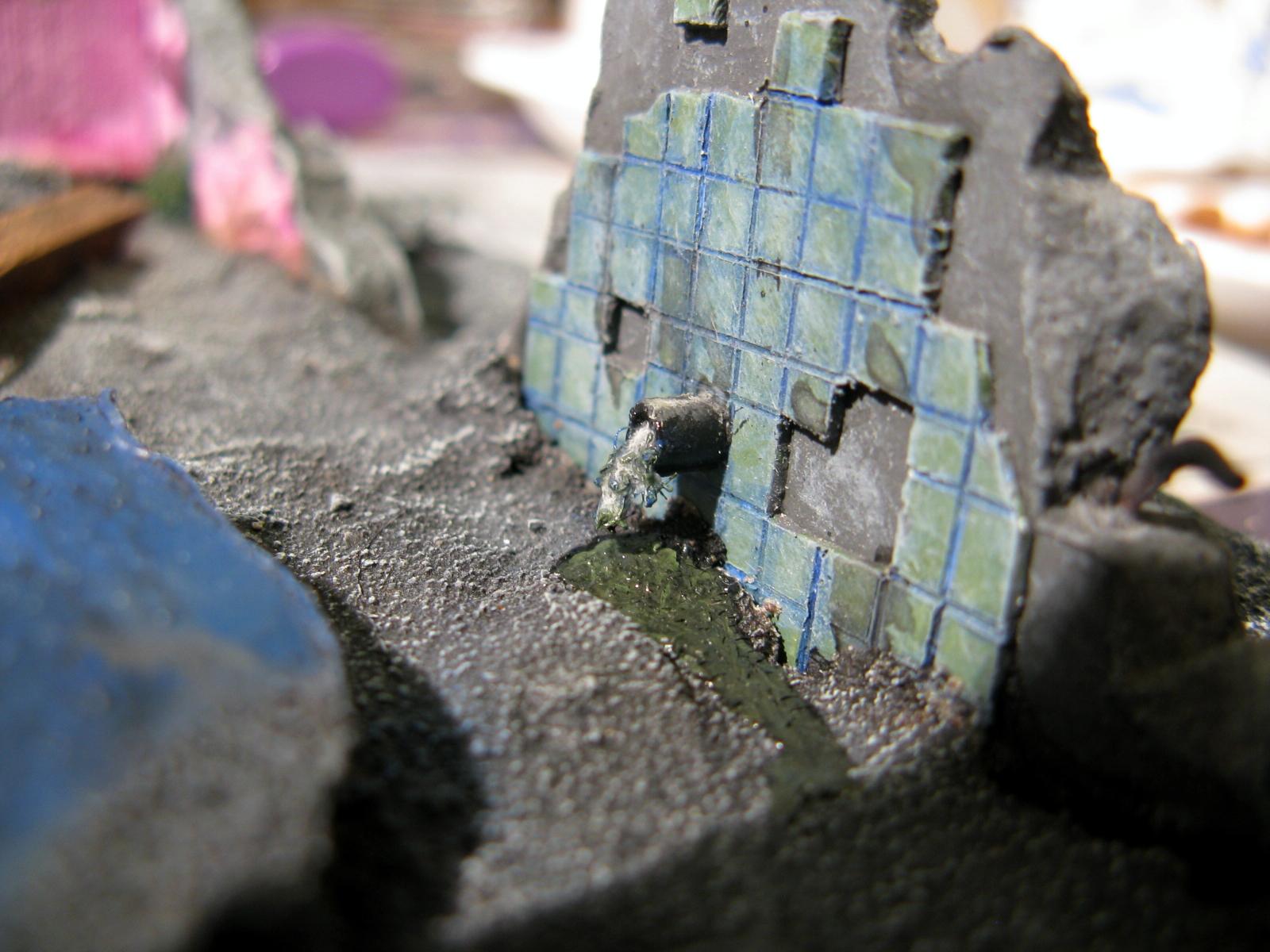 Buildings, City, Ruins, Terrain