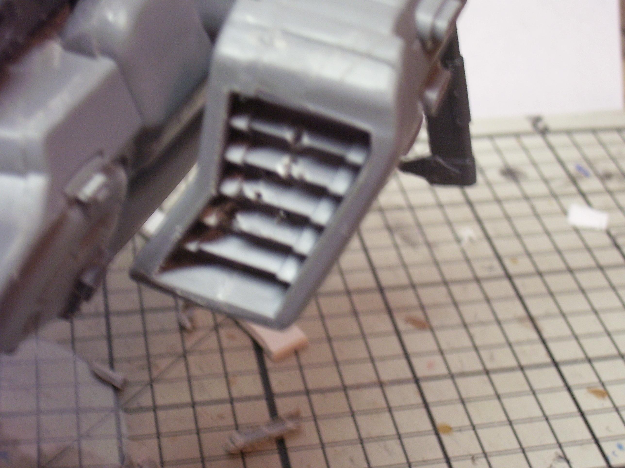 my attempt to show damage to the intake