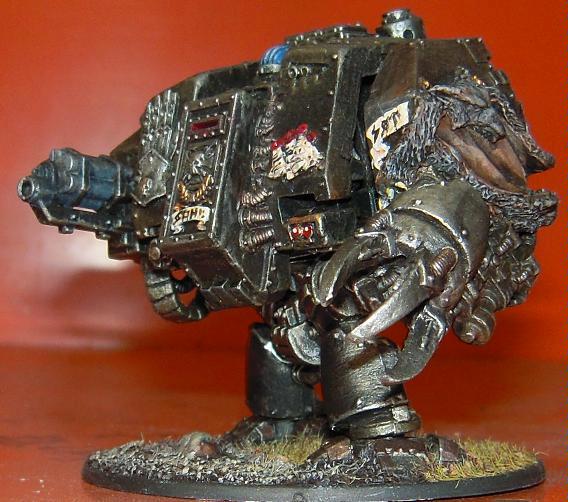 Chaos, Chaos Space Marines, Conversion, Dead, Dreadnought, Hellbrute, Metal, Painted, Scratch, Scratch Build, Senes Antiqua, Senex, Space Marines