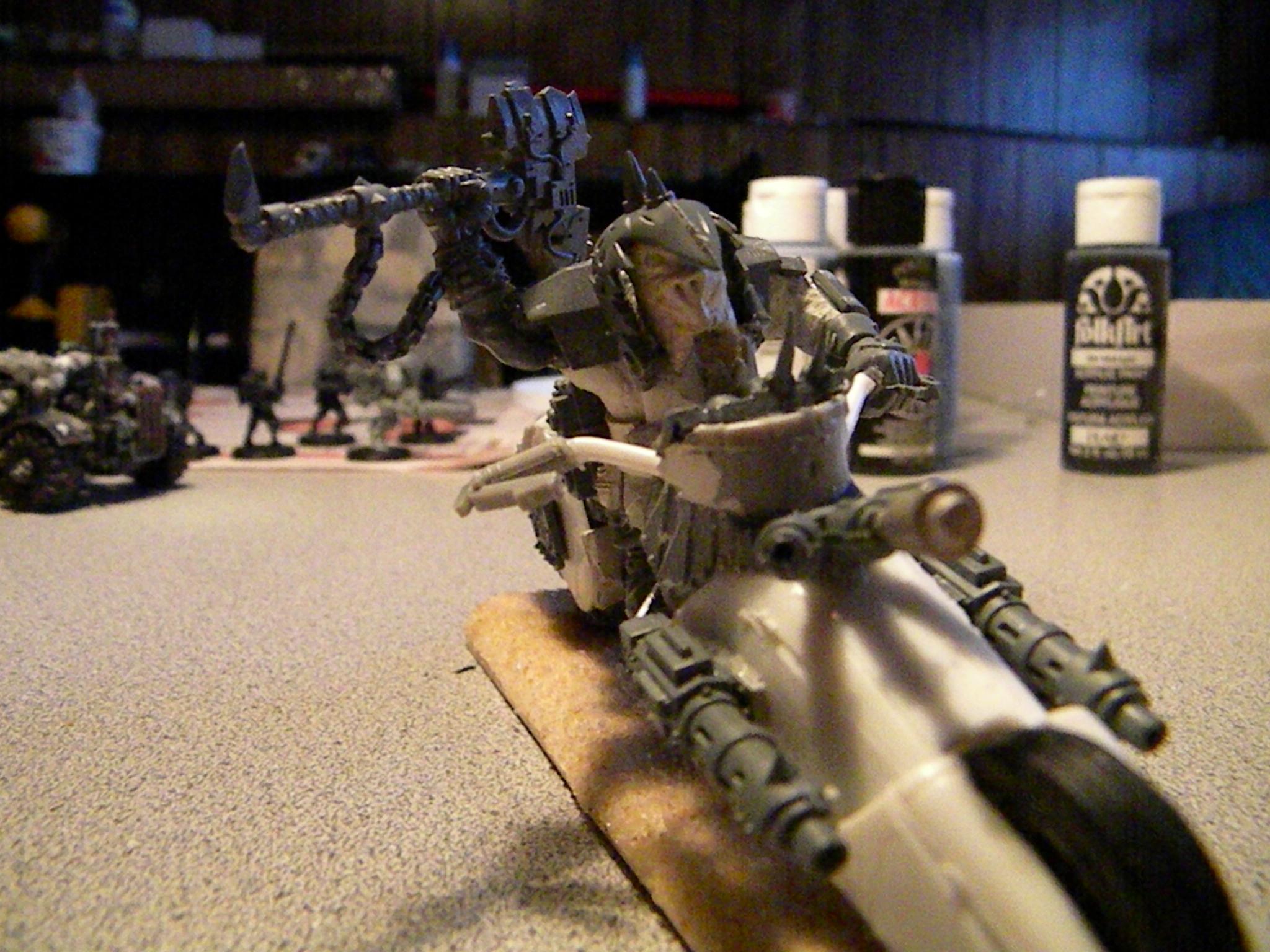 Bike, Conversion, Custom, Headquarters, Orks, Warboss, Warhammer 40,000