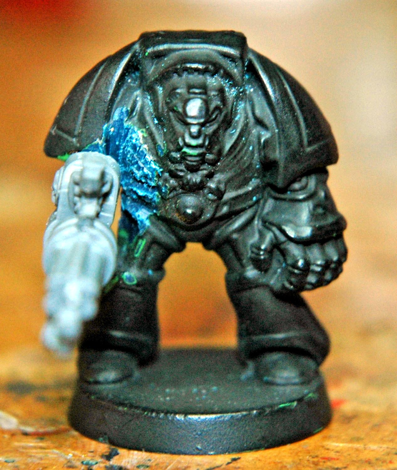 Assault Cannon, Conversion, Doom Eagles, Space Marines, Terminator Armor, Vintage, Warhammer 40,000