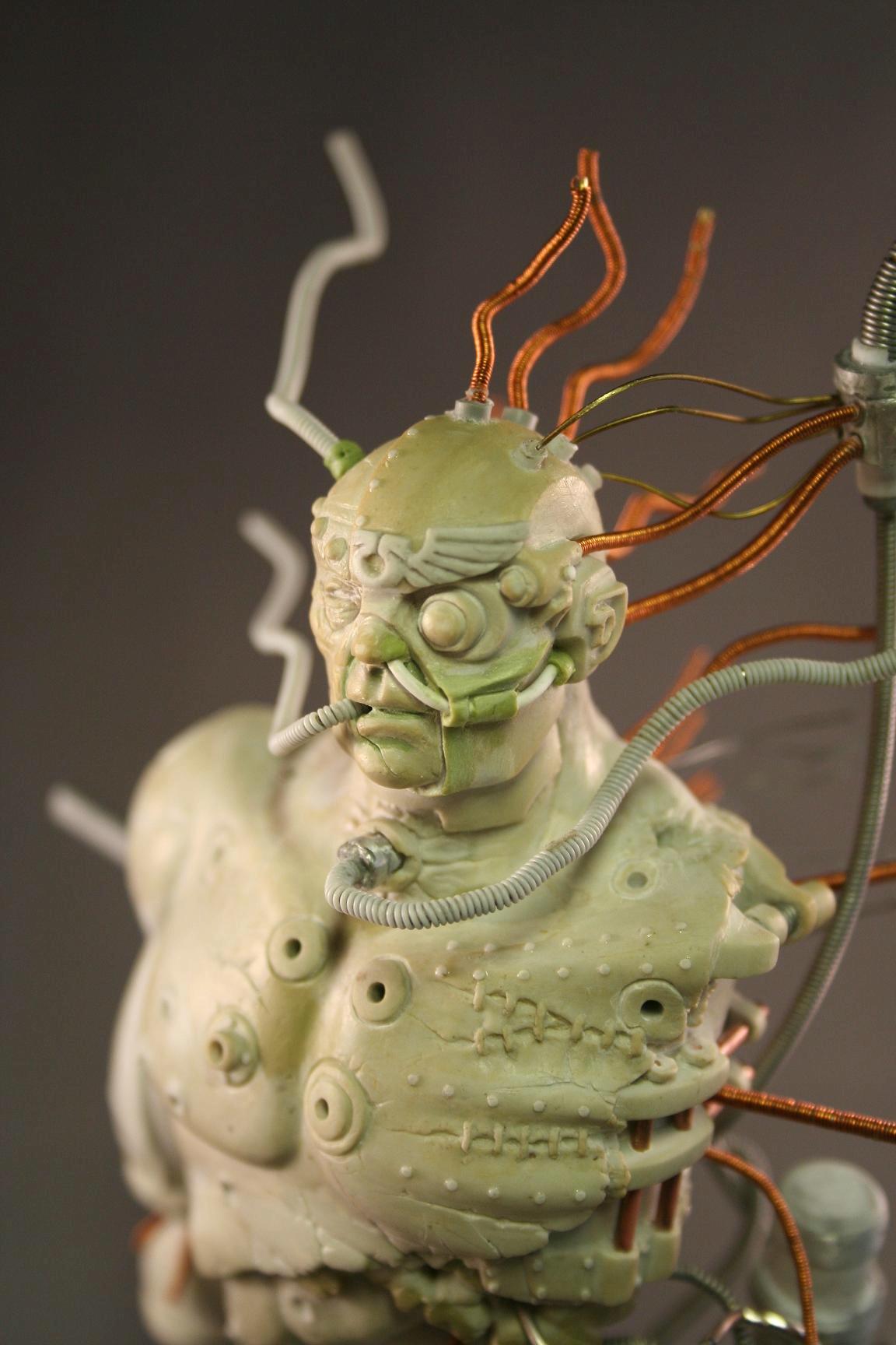 Awesome, Bust, Cyborg, Dreadnought, Sculpting, Space Marines, Ultramarines