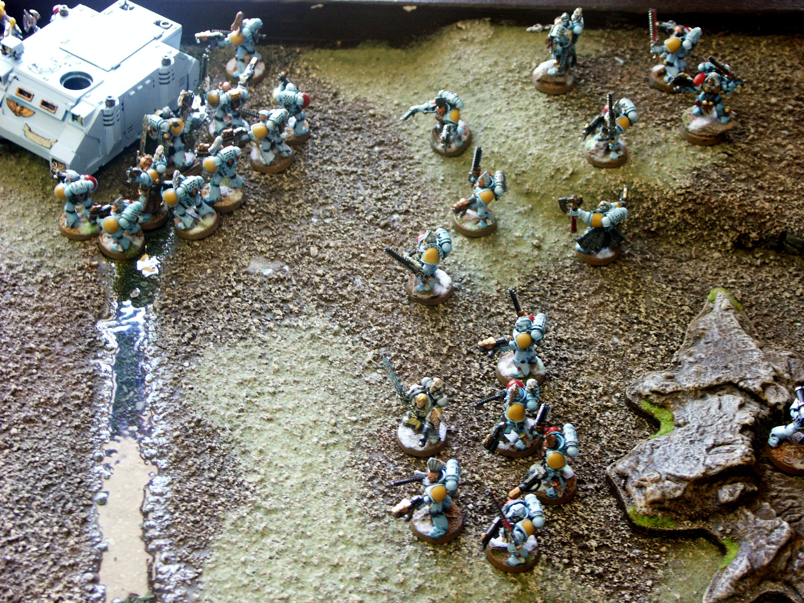 Battle Report, Chaos, Chaos Space Marines, Dark Eldar, De, Eldar, Space Marines, Space Wolves, Tourney
