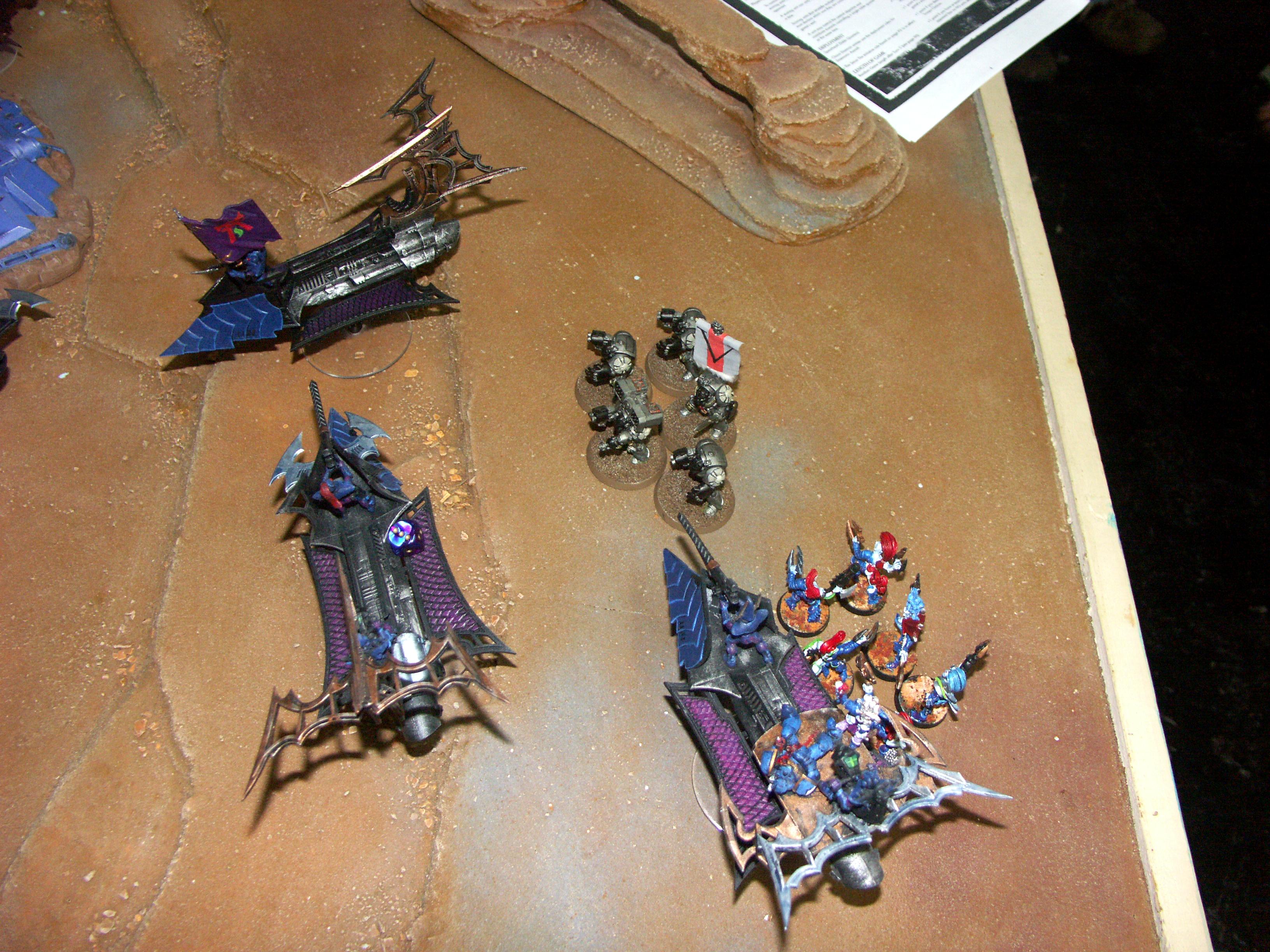 Battle Report, Chaos Space Marines, Dark Eldar, De, Rtt, Space Marines, Space Wolves