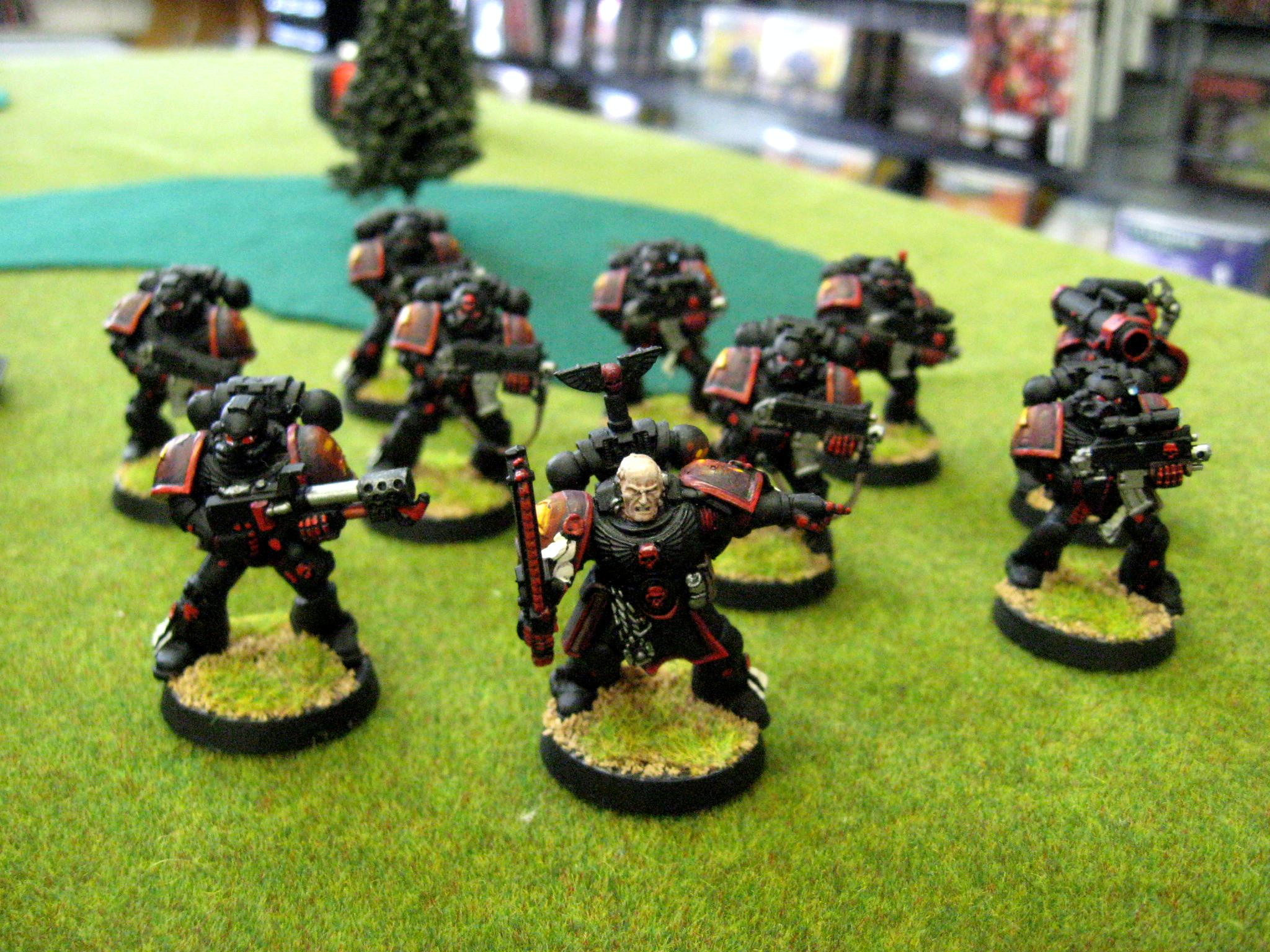 Chapter, Custom, Dreadnought, Land Raider, Predator, Rhino, Salamanders, Space Marines, Tactical, Tactical Squad, Terminator Armor, Vanilla, Vulkan