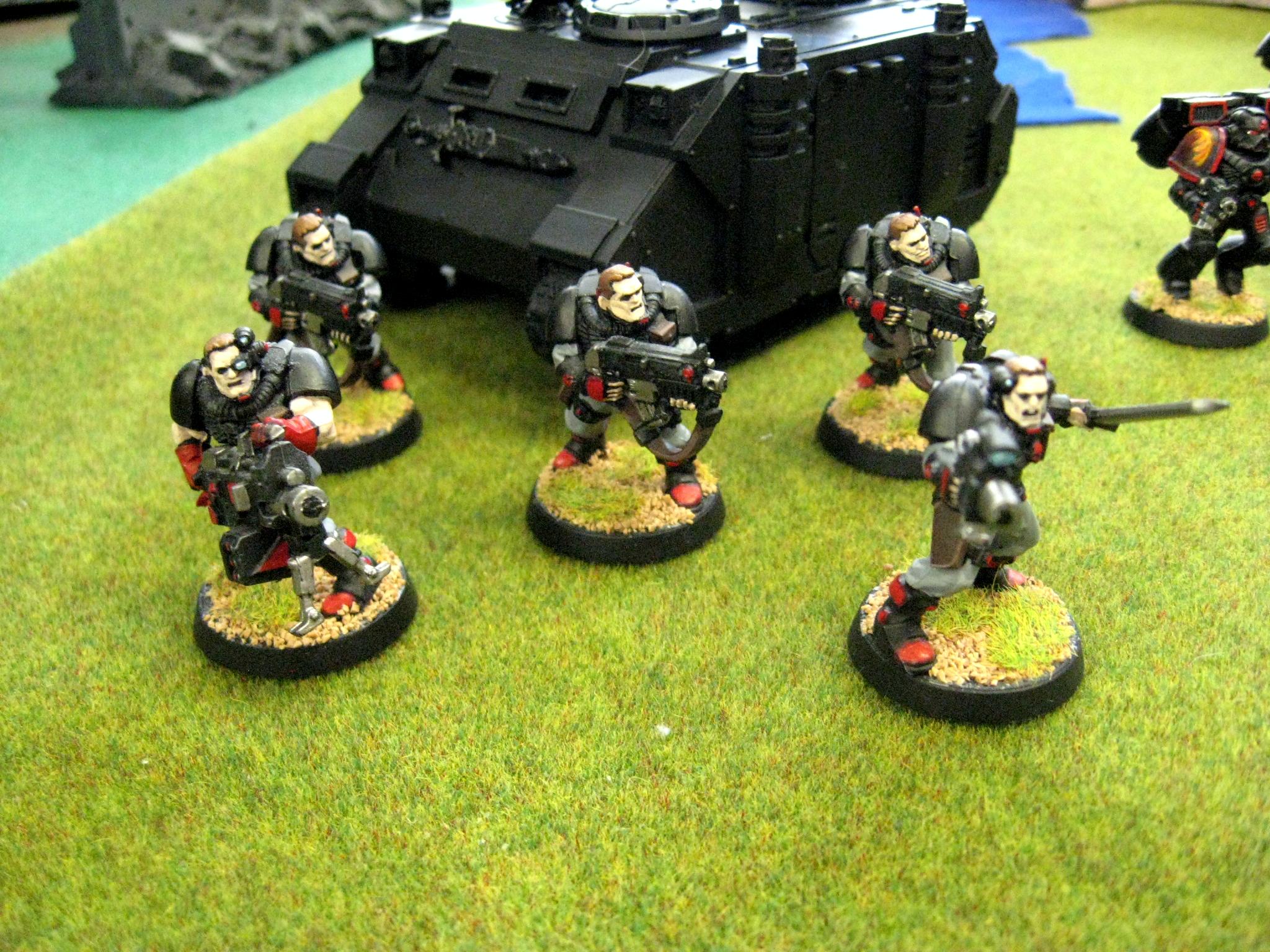 Chapter, Custom, Dreadnought, Land Raider, Predator, Rhino, Salamanders, Scouts, Space Marines, Squad, Tactical, Terminator Armor, Vanilla, Vulkan