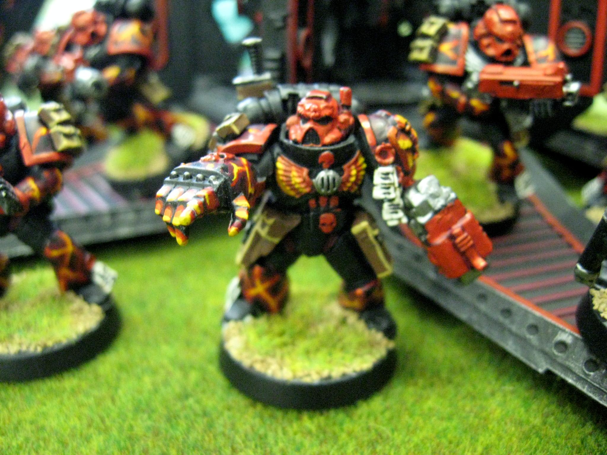 Chapter, Custom, Dreadnought, Land Raider, Predator, Rhino, Salamanders, Seargent, Space Marines, Sternguard, Tactical, Terminator Armor, Vanilla, Vulkan