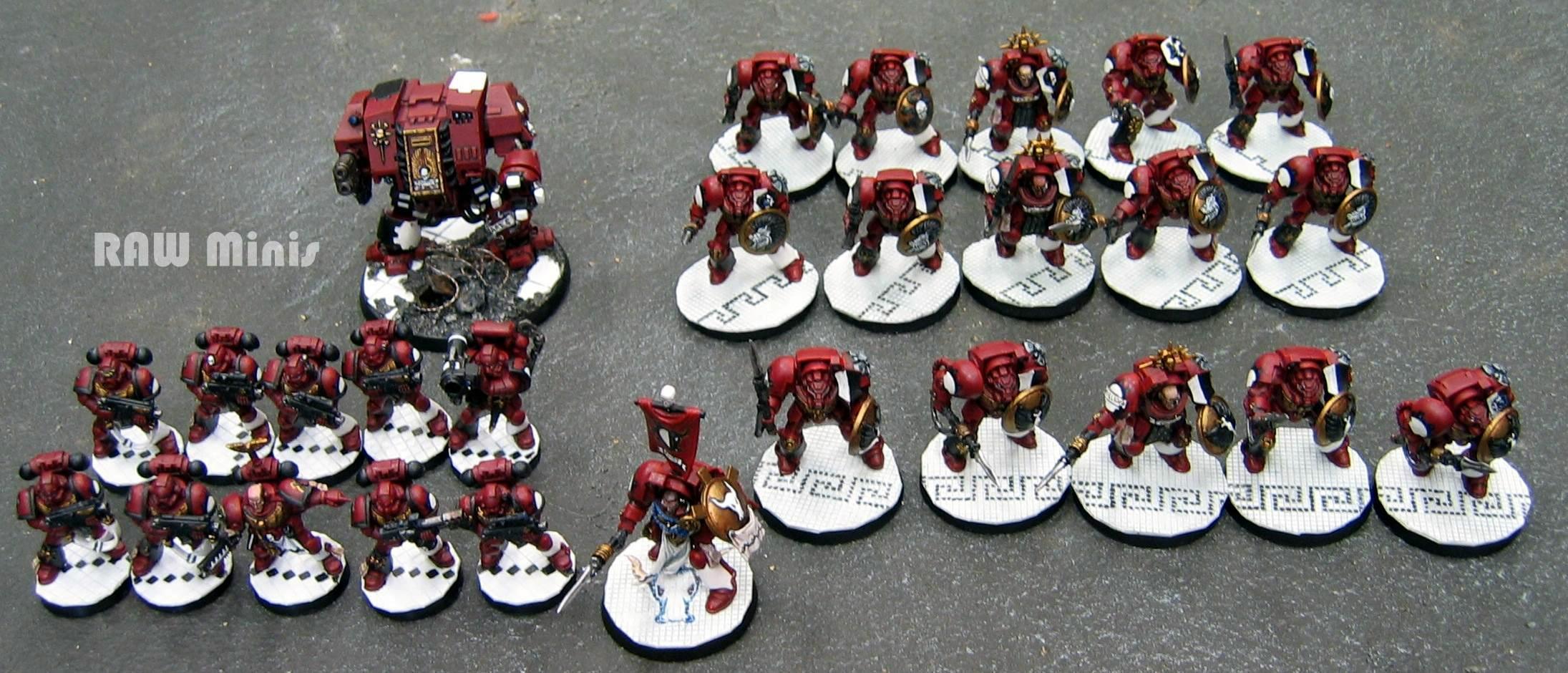 Army, Conversion, Dreadnought, Greek, Infantry, Painting, Space Marines, Spears Of Ares, Terminator Armor, Warhammer 40,000