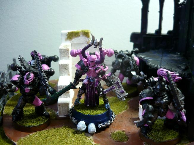 Emperor's Children, Force Weapon, Pink, Purple, Slaanesh, Sorcerer, Terrain
