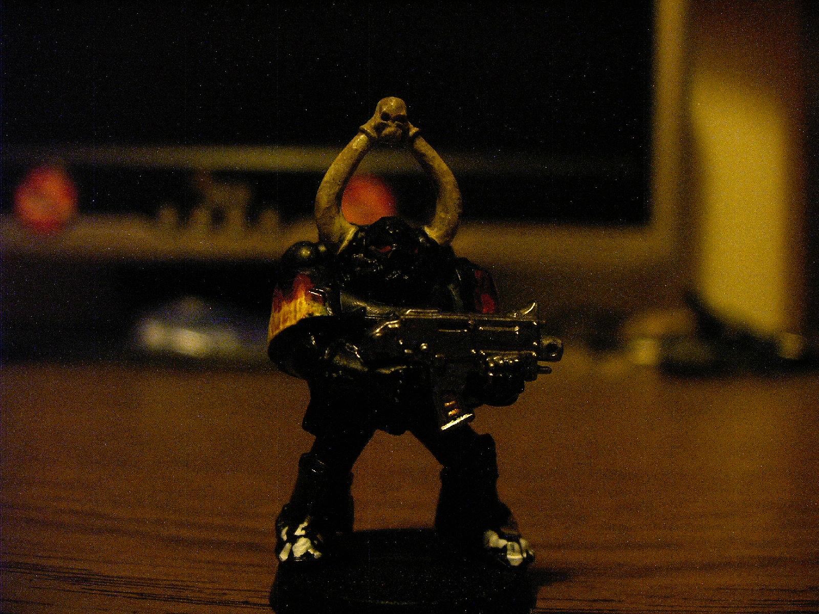 ok I've used a chaos marine model for this one and just put a SM backpack on ;)