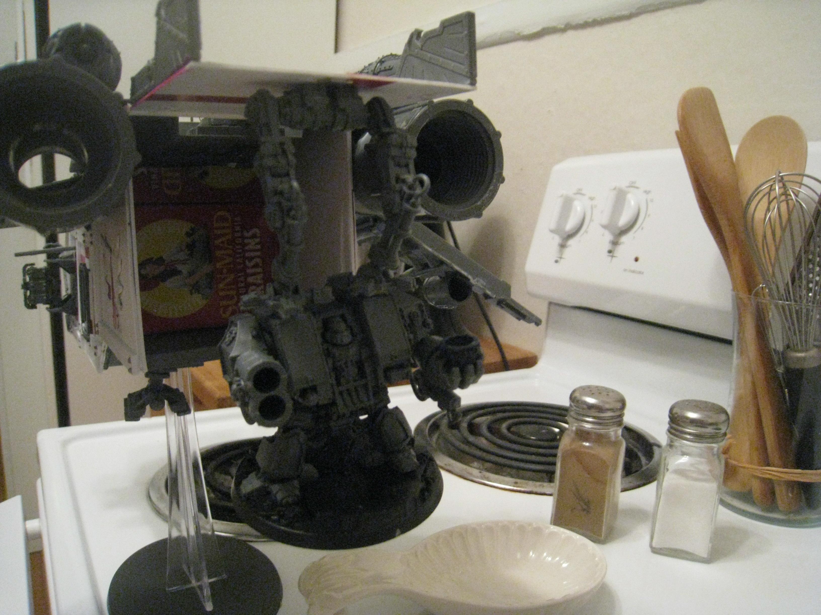 Dreadnought, Dropship, Space Marines, Warhammer 40,000, Work In Progress