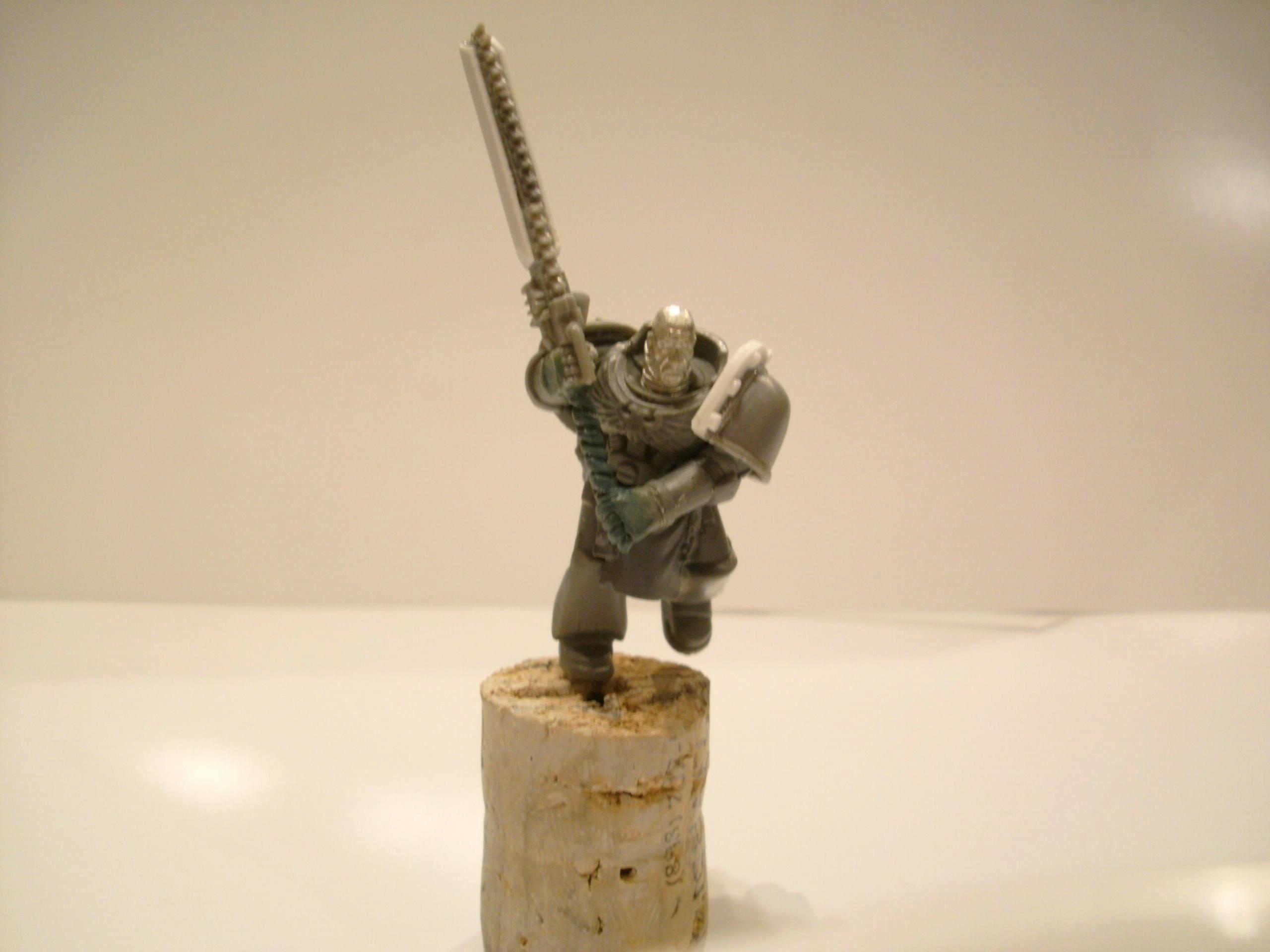 front shot with the extended chainsword. I am still needing to add to the hilt, fix the hands a bit, and smooth out a little more