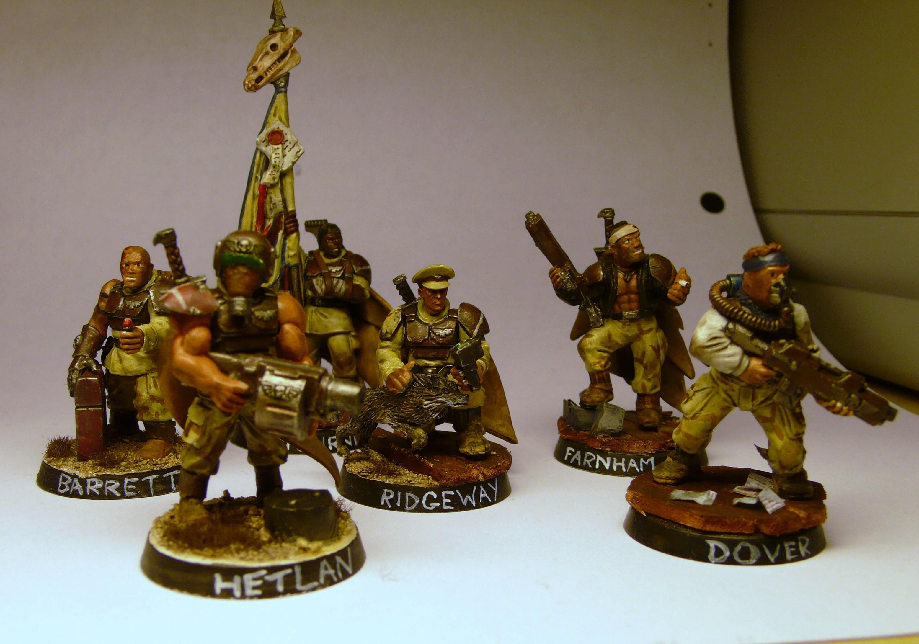 Cadians, Command Squad, Imperial Guard, Warhammer 40,000