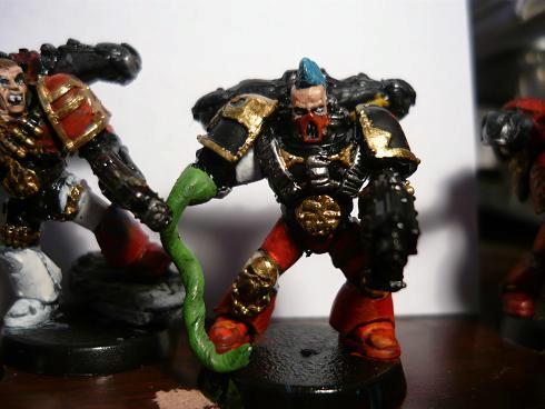 Mohawk Chaos Space Marine