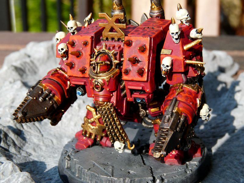 Chaos, Conversion, Dreadnought, Khorne, Skull, Space. Marines, Warhammer 40,000