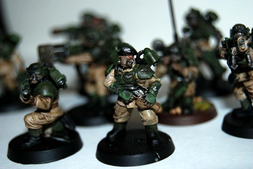 Astra Militarum, Cadians, Imperial Guard, Sergeant, Sgt, Sgt Bastonne