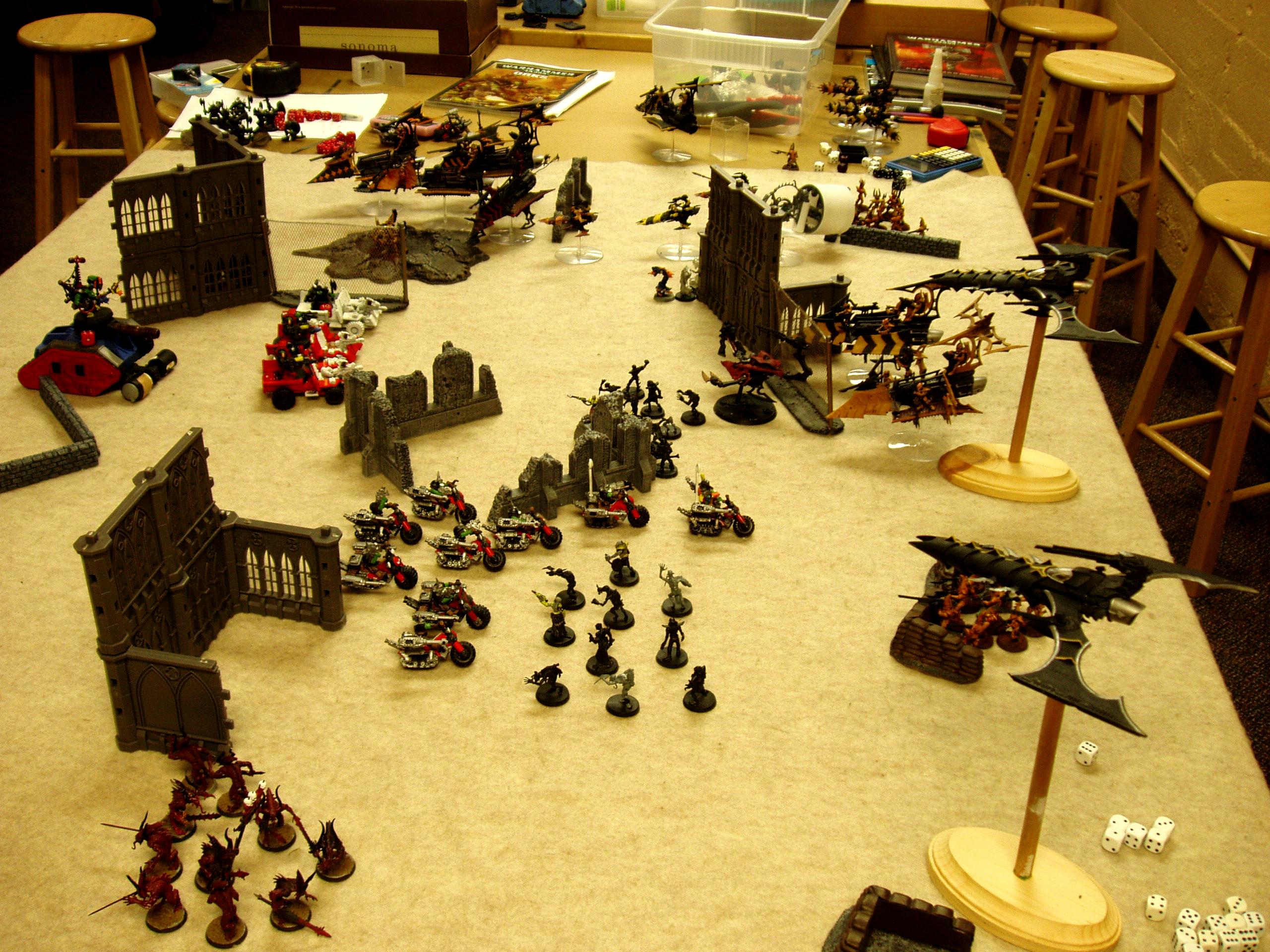 Daemons, Dark Eldar, Orks