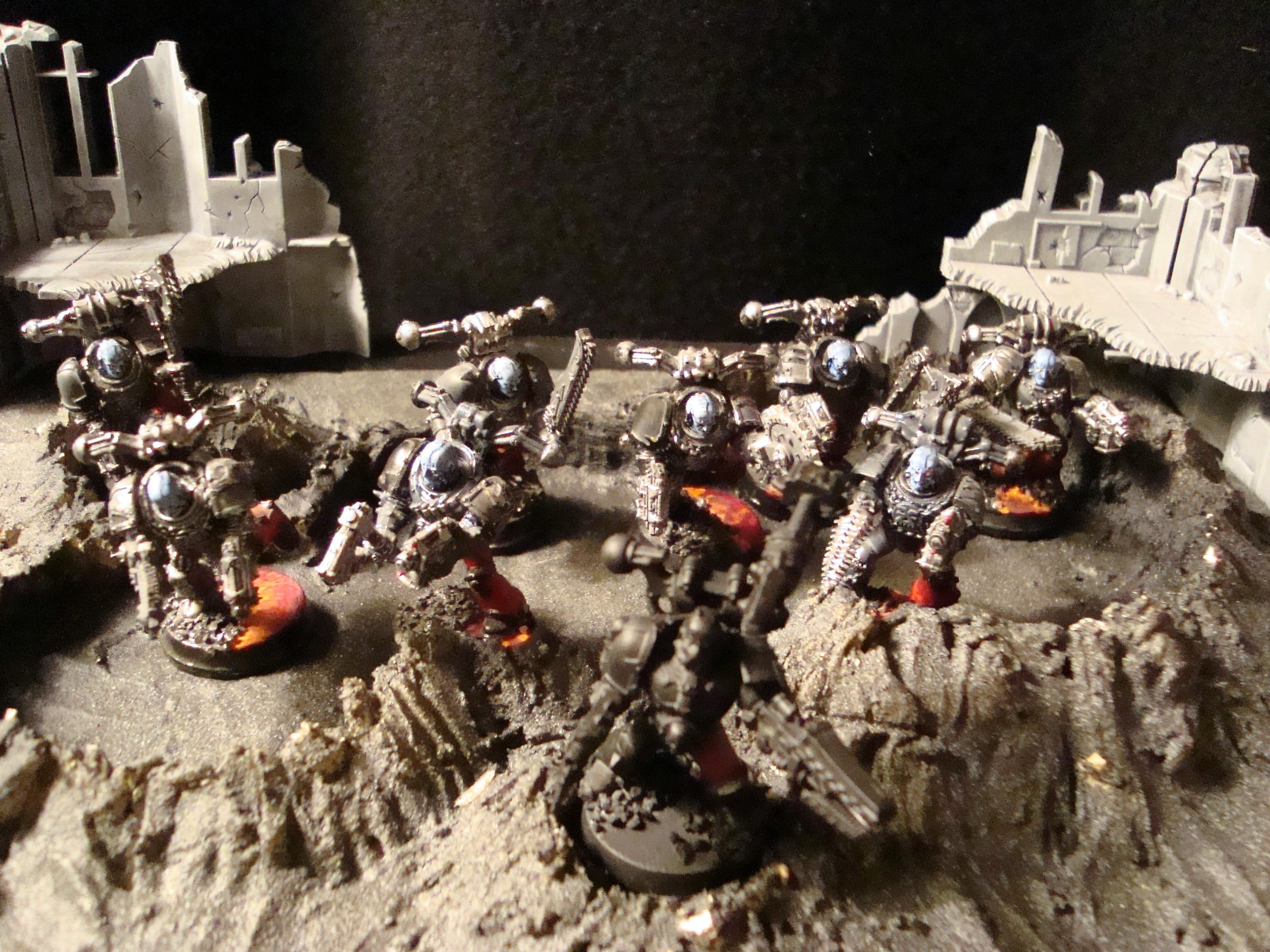 Chaos Space Marines, Diorama, Lava, Warhammer 40,000