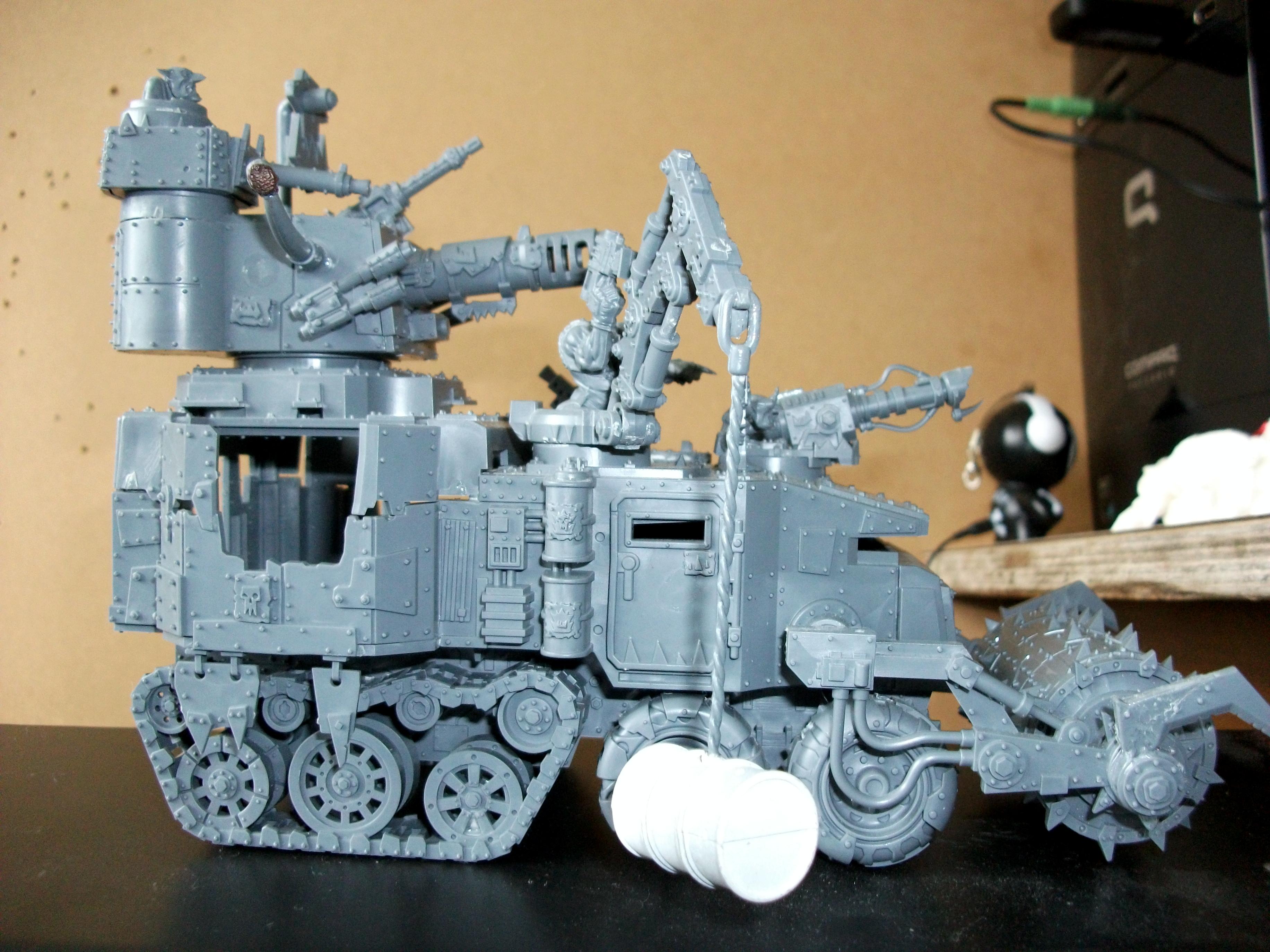 Battlewagon, Orks, Warhammer 40,000, Work In Progress