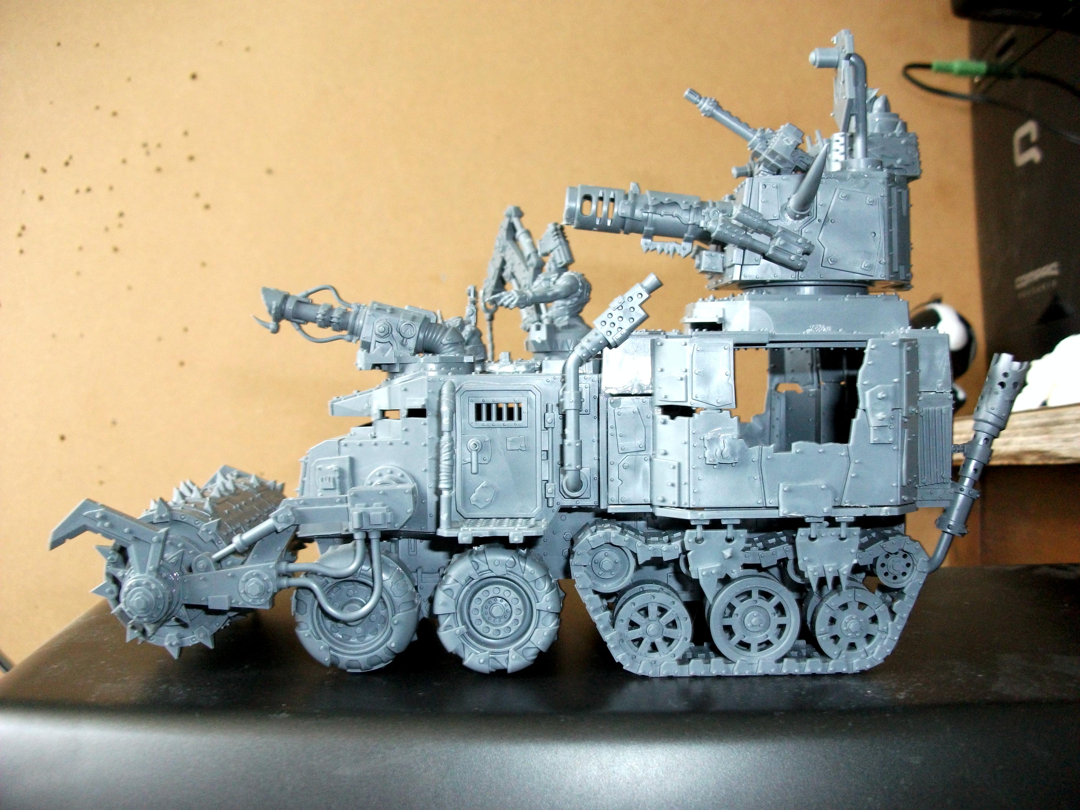 Battlewagon, Orks, Warhammer 40,000, Work In Progress