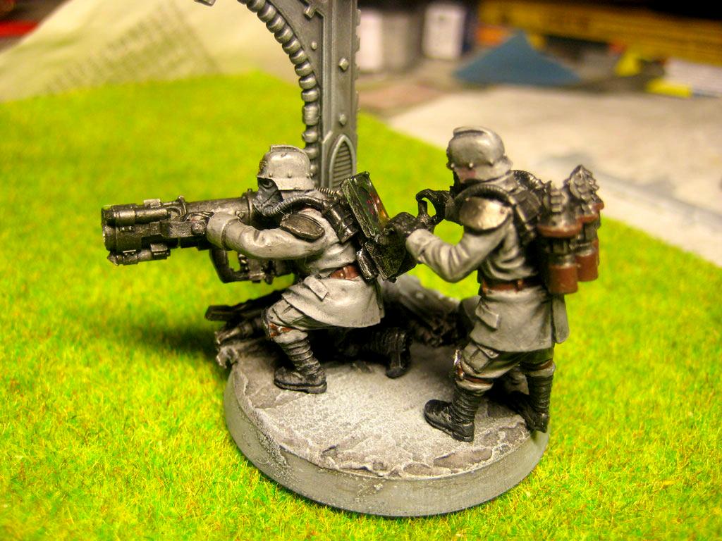 Death Korps of Krieg, Heavy Weapon Team, Imperial Guard, Mole Launcher, Rocket Launcher