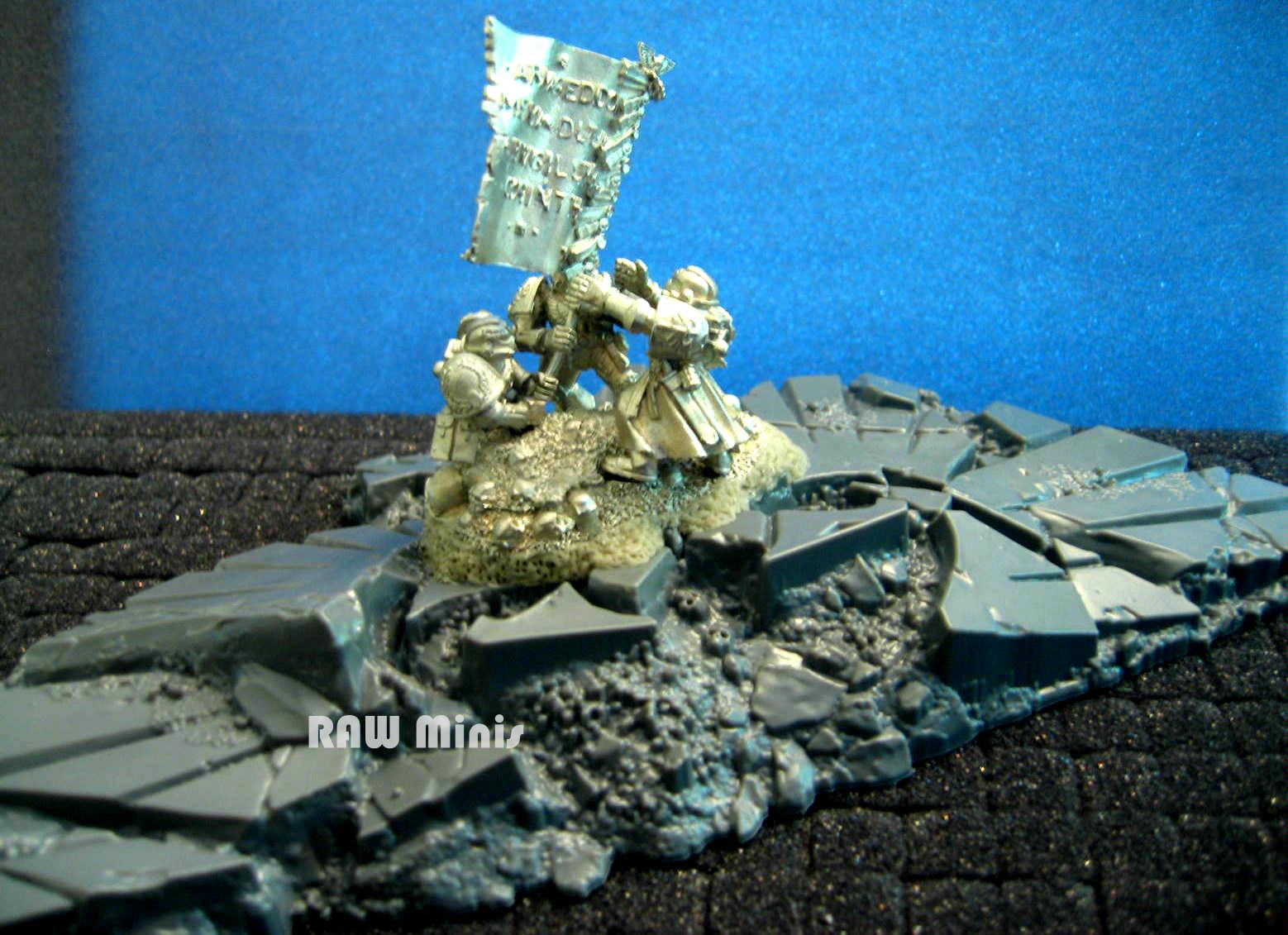 Conversion, Diorama, Imperial, Iwo Jima, Space Marines