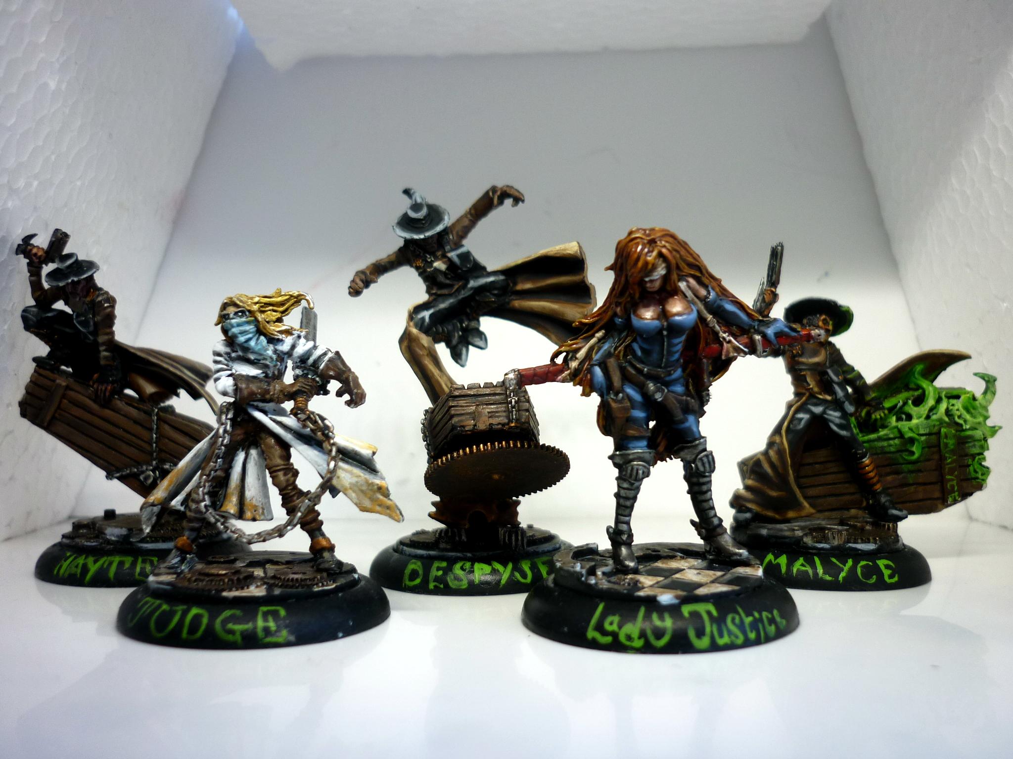 Construct, Death, Flesh, Guild, Judge, Justice, Lady, Malifaux, Marshall, Mcmourning, Miniatures, Nurse, Sebastian, Wyrd